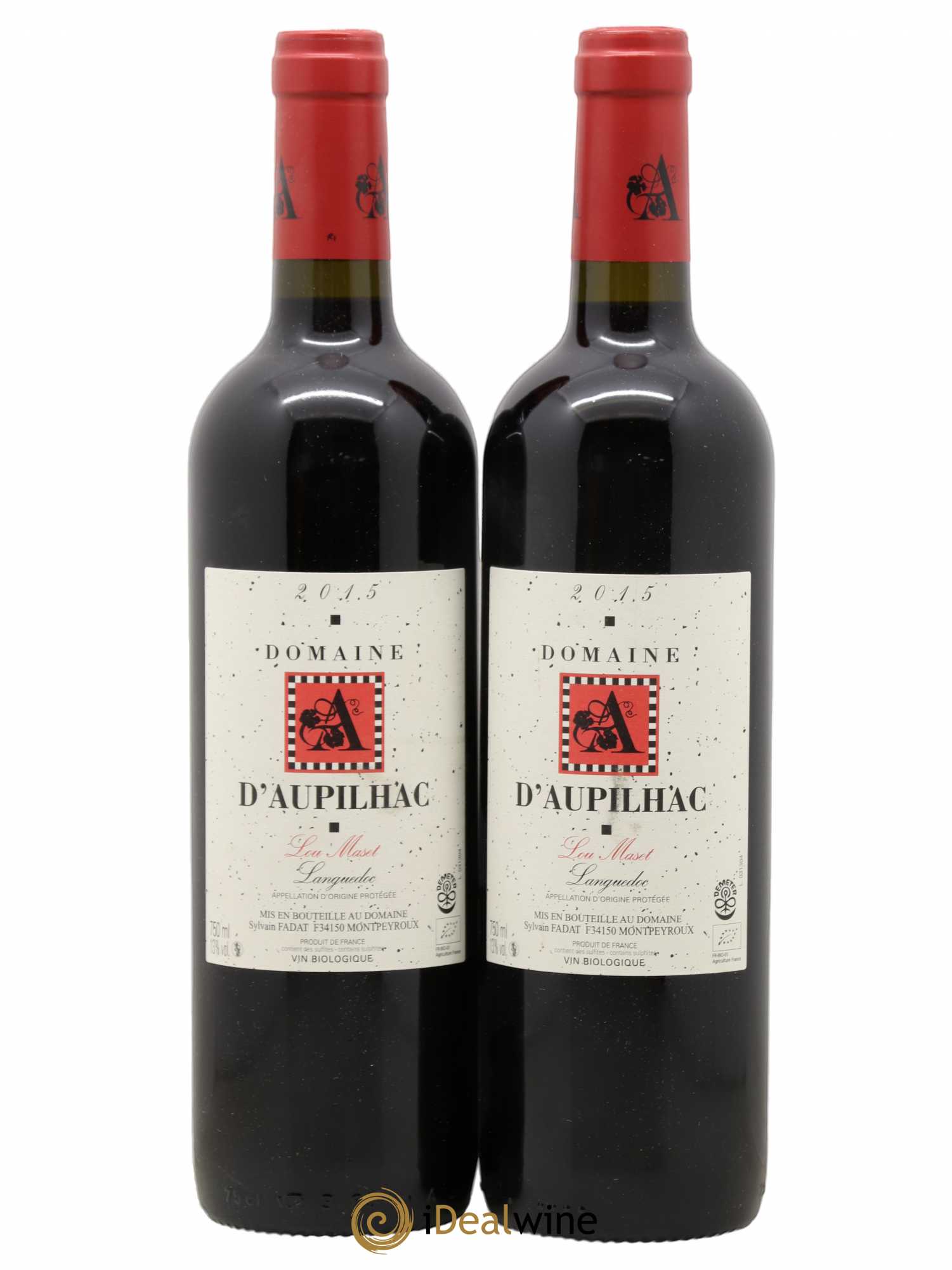 Coteaux du Languedoc Aupilhac (Domaine d') Lou Maset Sylvain Fadat (sans prix de réserve) 2015 - Lot de 2 bouteilles - 0