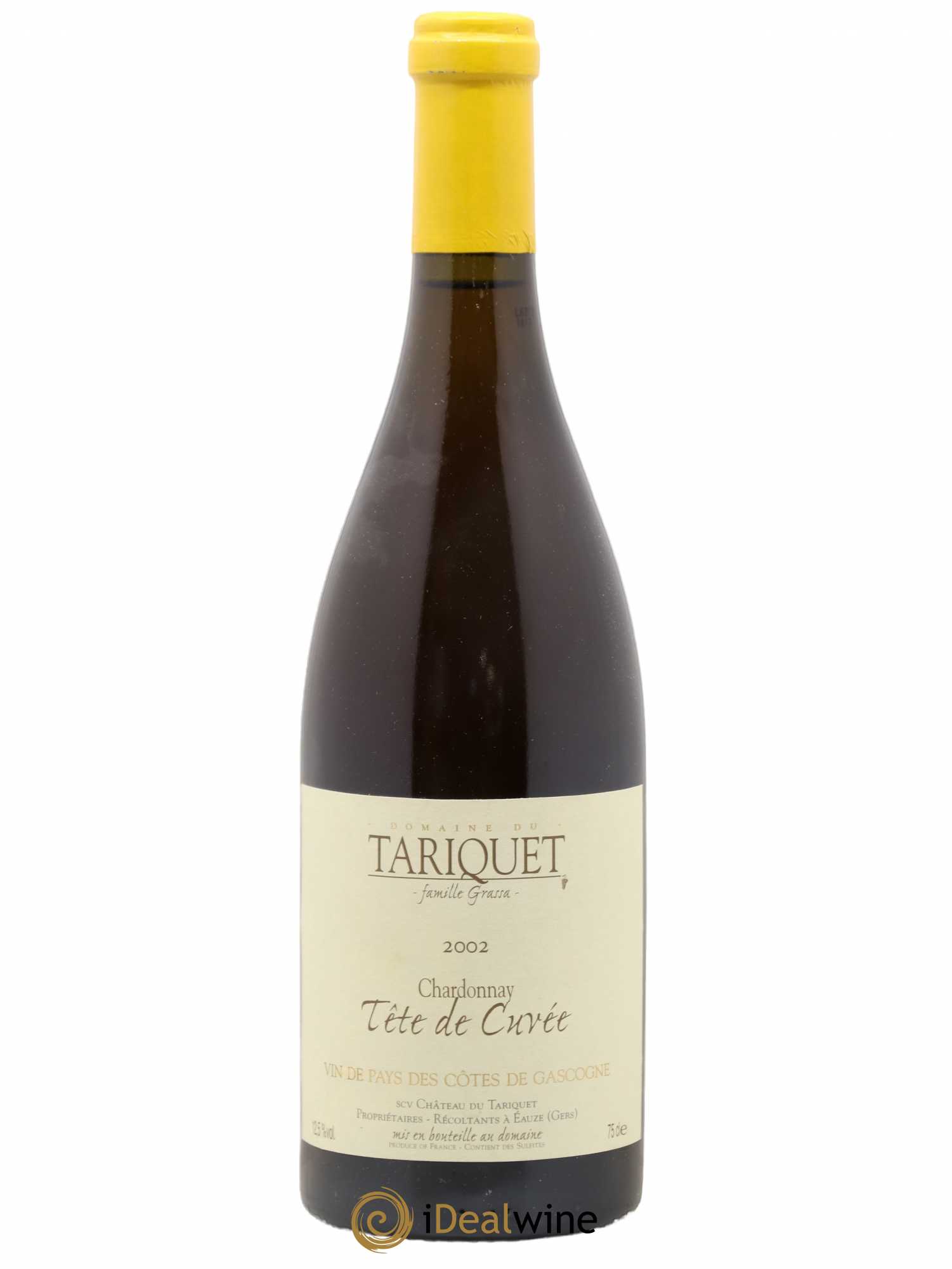 Côtes de Gascogne (VDP des Côtes de Gascogne) Chardonnay Tête de Cuvée Domaine Tariquet (sans prix de réserve) 2002 - Posten von 1 Flasche - 0