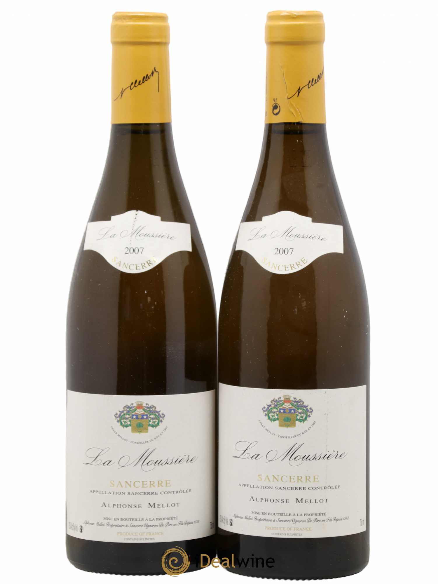 Sancerre La Moussière Alphonse Mellot 2007 - Lot de 2 bouteilles - 0