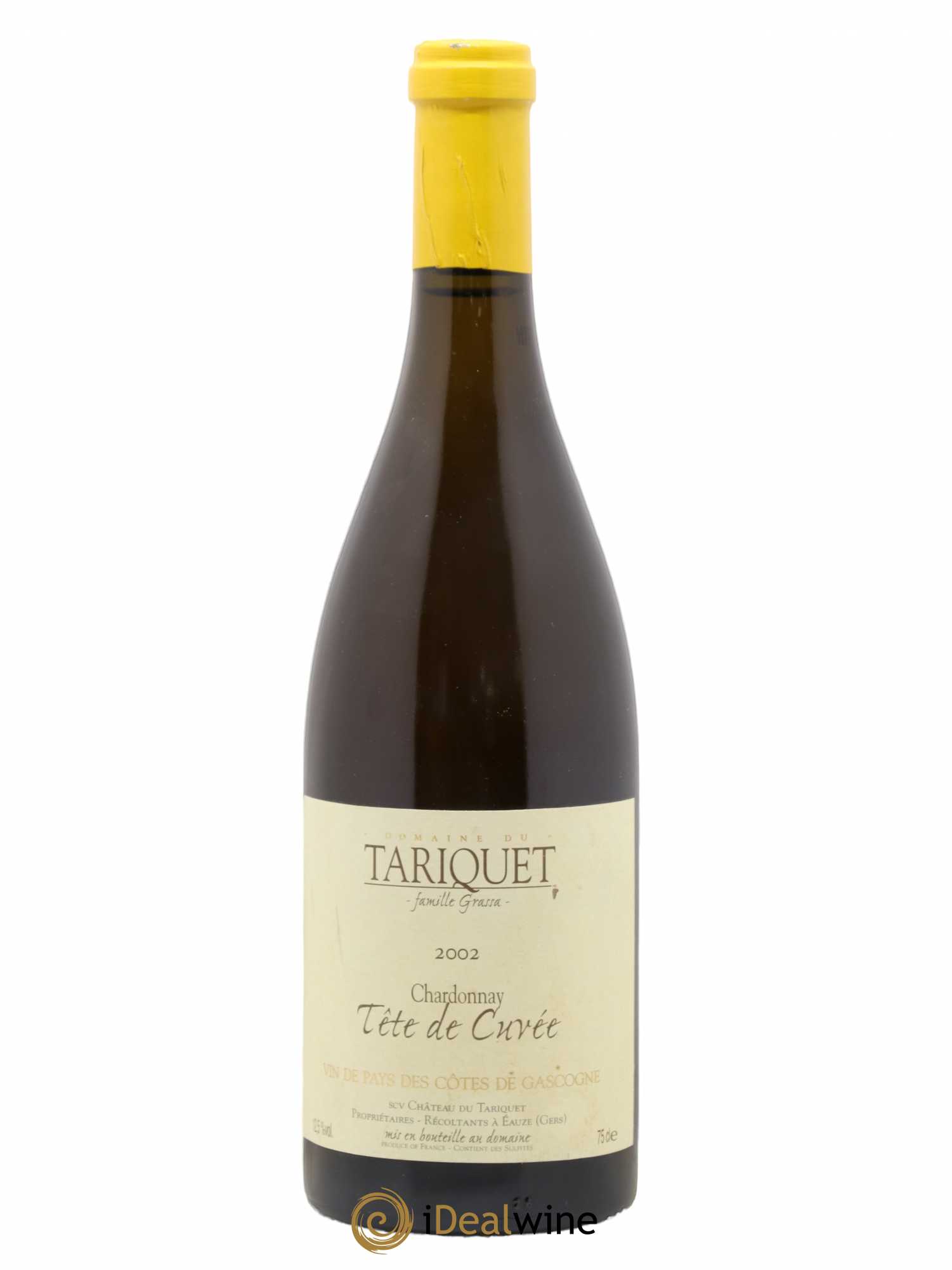 Côtes de Gascogne (VDP des Côtes de Gascogne) Chardonnay Tête de Cuvée Domaine Tariquet (sans prix de réserve) 2002 - Posten von 1 Flasche - 0
