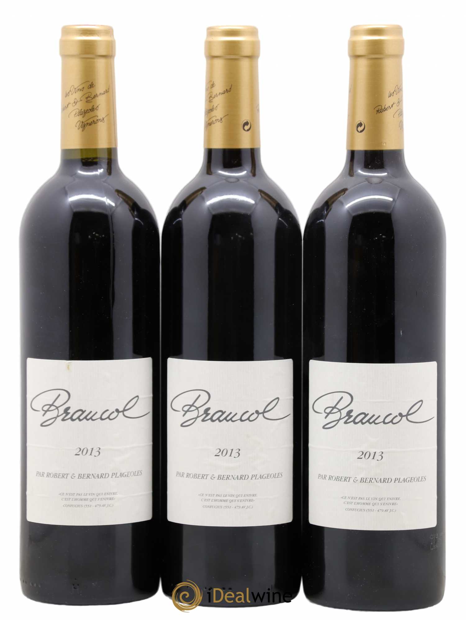 Gaillac Gaillac Domaine Plageoles Braucol (sans prix de réserve) 2013 - Posten von 3 Flaschen - 0