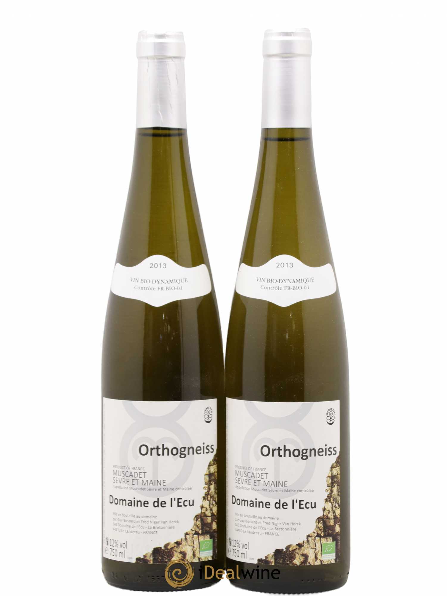 Vin de France (anciennement Muscadet-Sèvre-et-Maine) Orthogneiss Domaine de L'Ecu 2013 - Lot de 2 bouteilles - 0