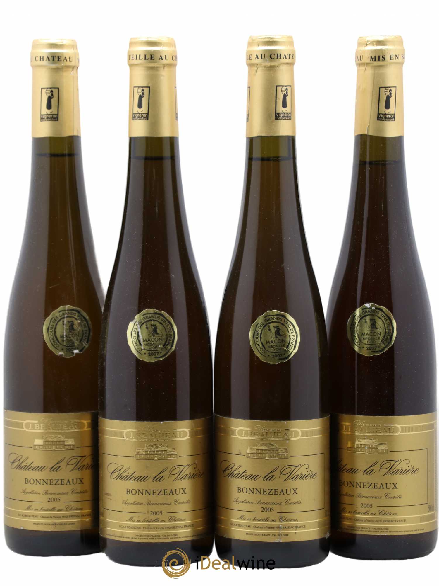 Bonnezeaux Château La Variere 50 CL 2005 - Lotto di 4 bottiglie - 0