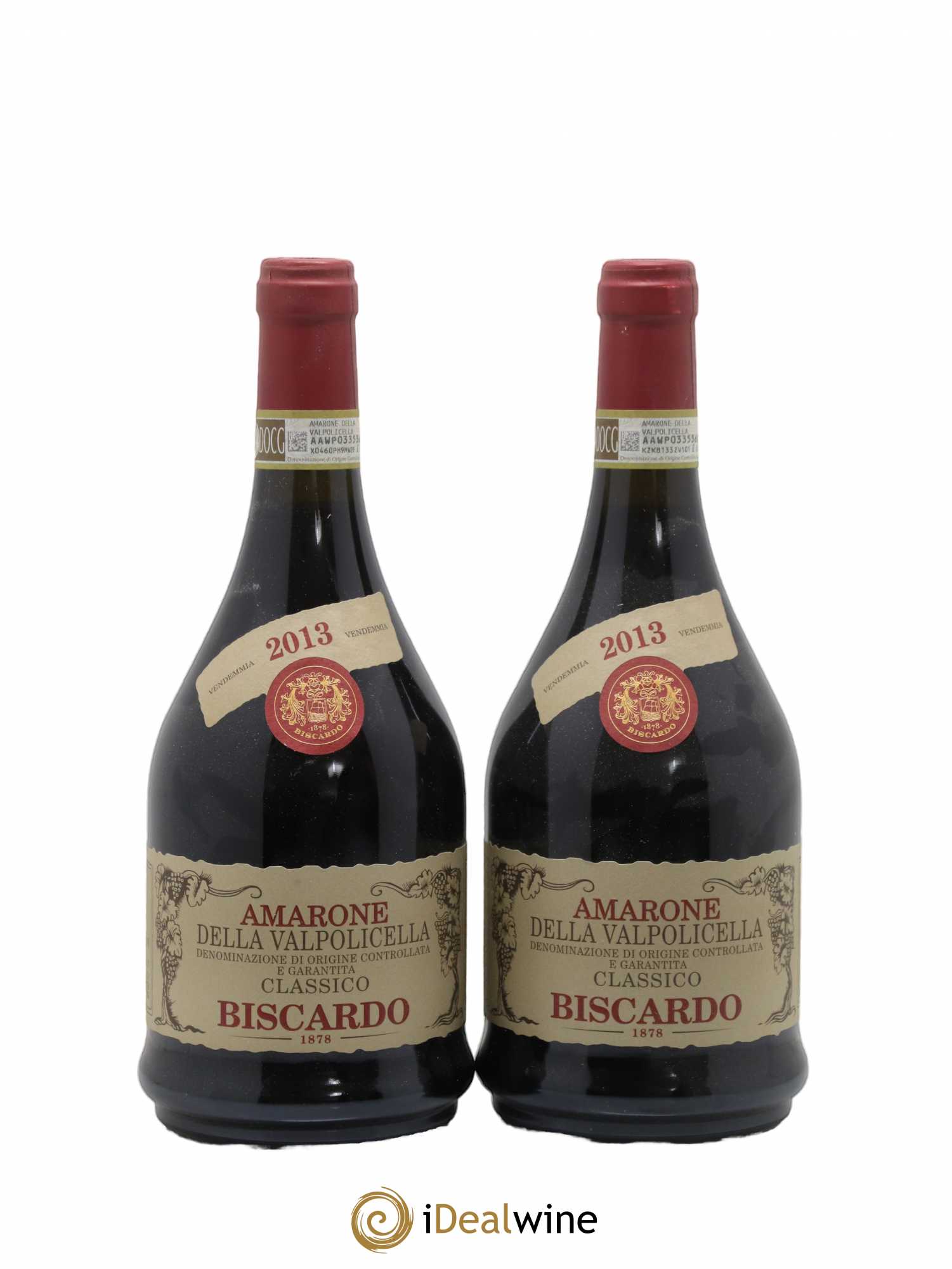 Amarone della Valpolicella Classico Biscardo 2013 - Lot de 2 bouteilles - 0