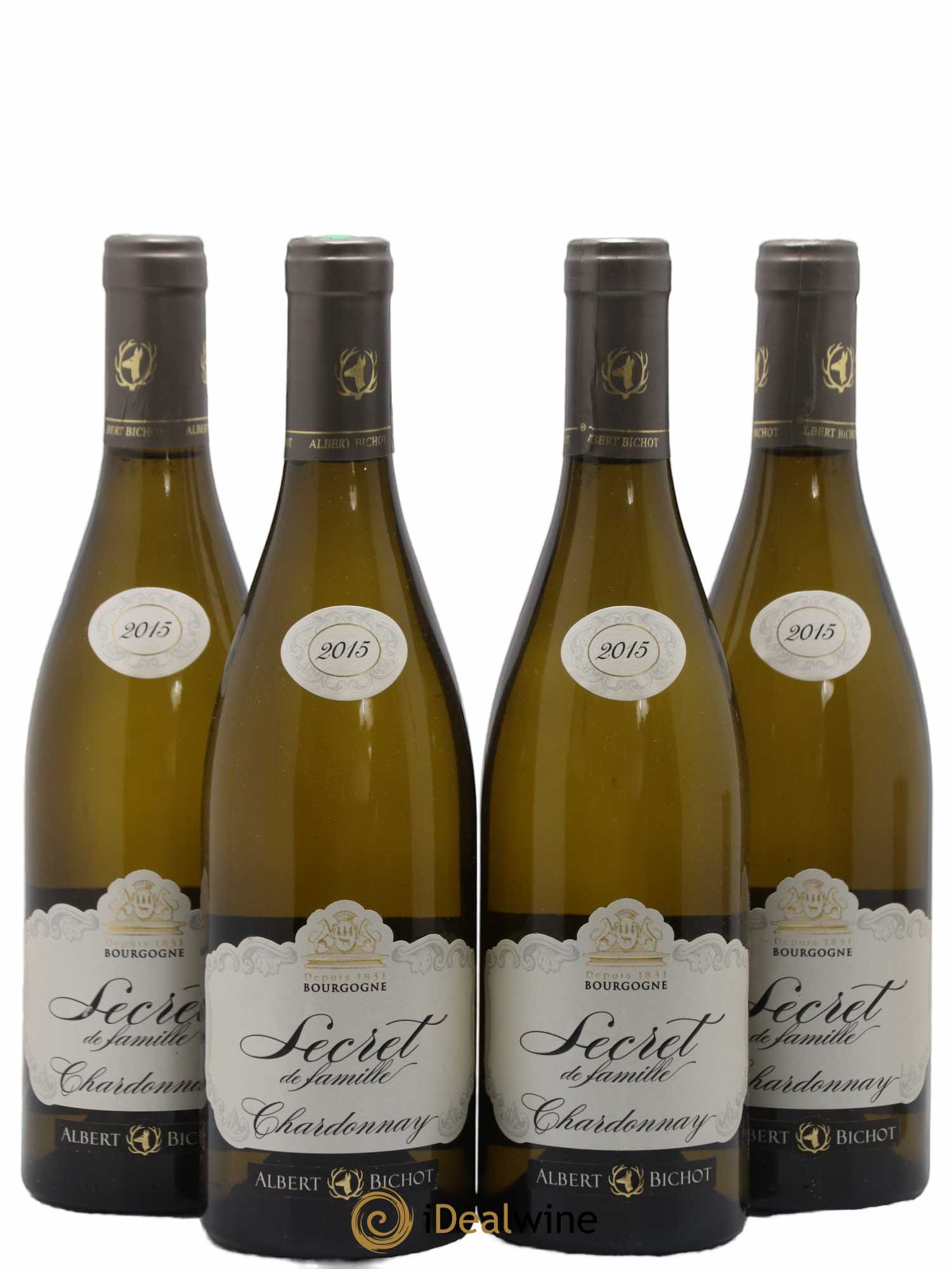 Bourgogne Chardonnay Secret de famille Albert Bichot (sans prix de réserve) 2015 - Lot de 4 bouteilles - 0