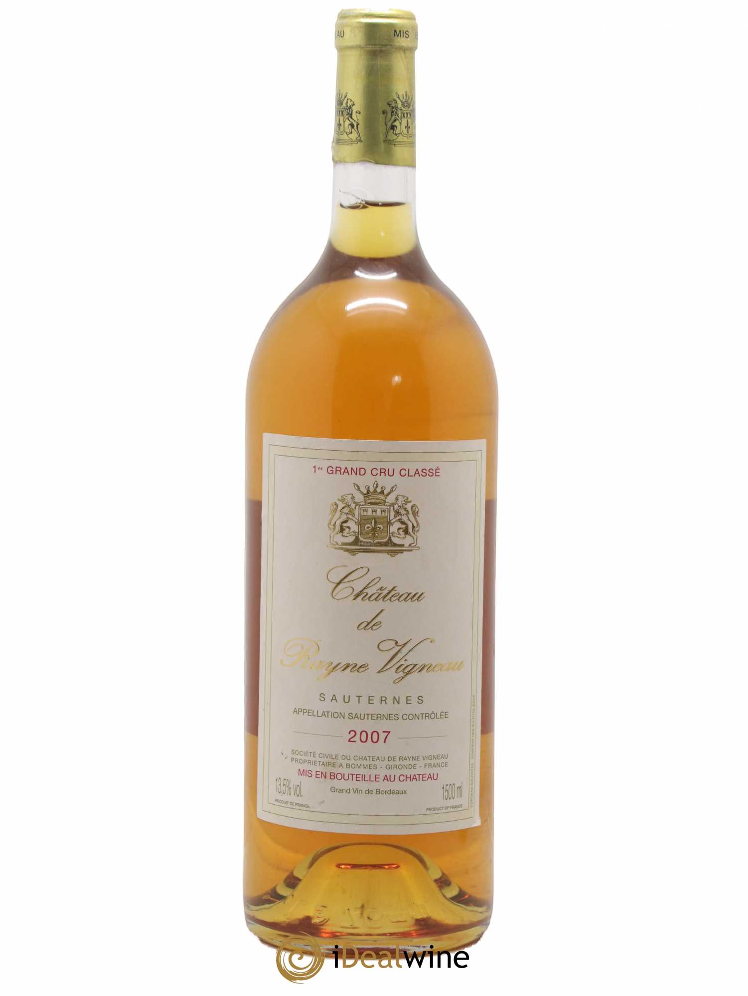 Château de Rayne Vigneau 1er Grand Cru Classé 2007 - Lotto di 1 magnum - 0