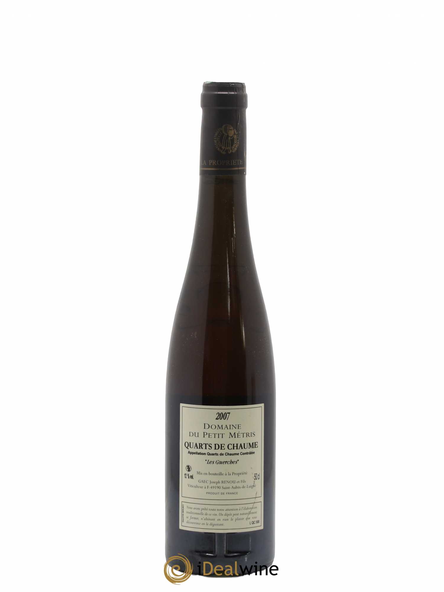 Quarts de Chaume Les Guerches Domaine Du Petit Metris 50cl 2007 - Lotto di 1 bottiglia - 1