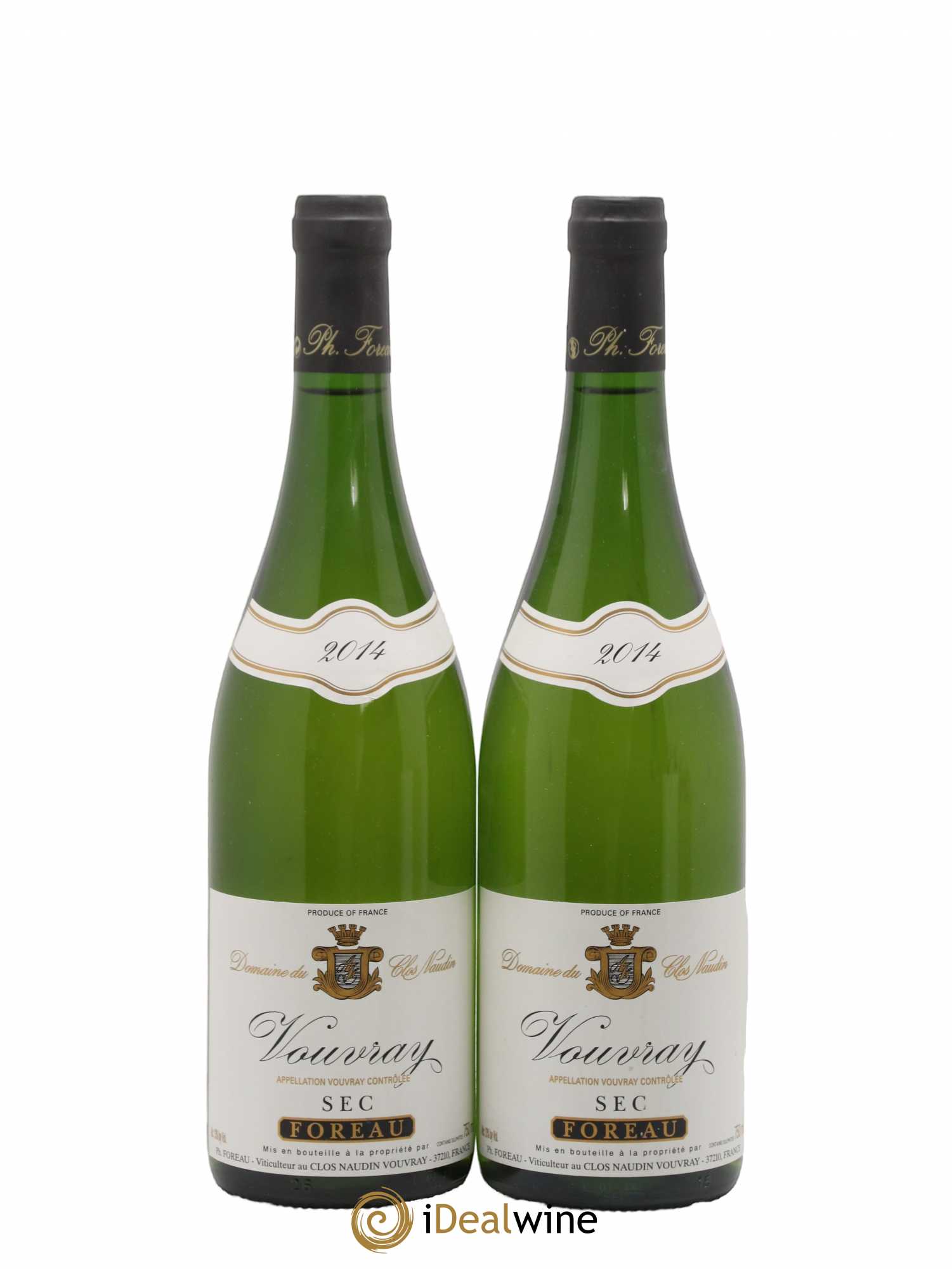 Vouvray Sec Clos Naudin - Philippe Foreau 2014 - Lot de 2 bouteilles - 0