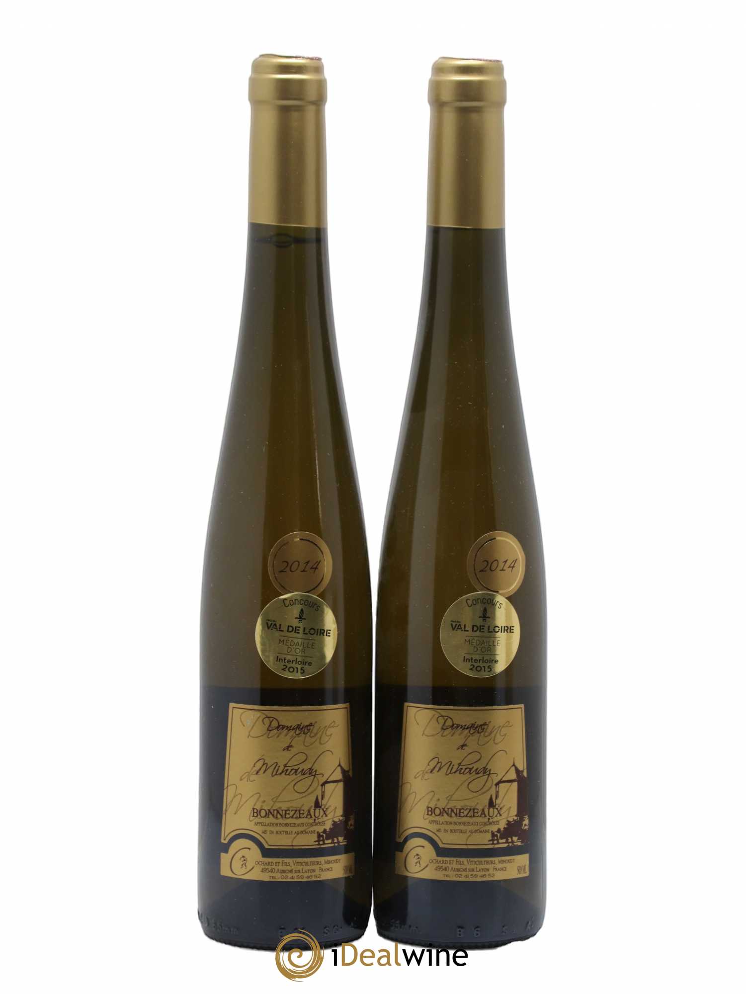 Bonnezeaux Domaine Mihoudy 50cl (sans prix de réserve) 2014 - Lotto di 2 bottiglie - 0
