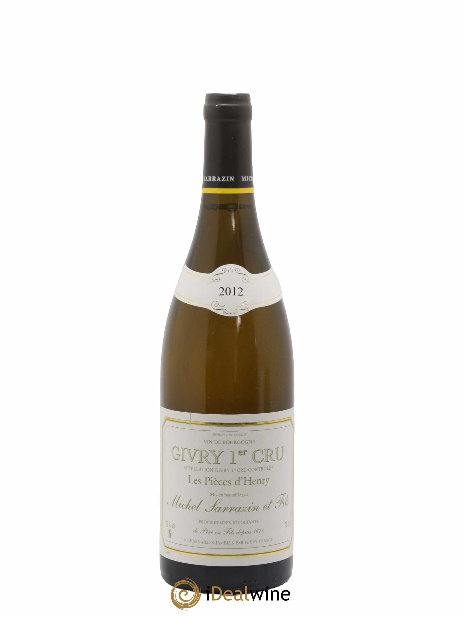 Givry 1er Cru Les Pieces D'Henry Michel Sarrazin 2012 - Posten von 1 Flasche - 0