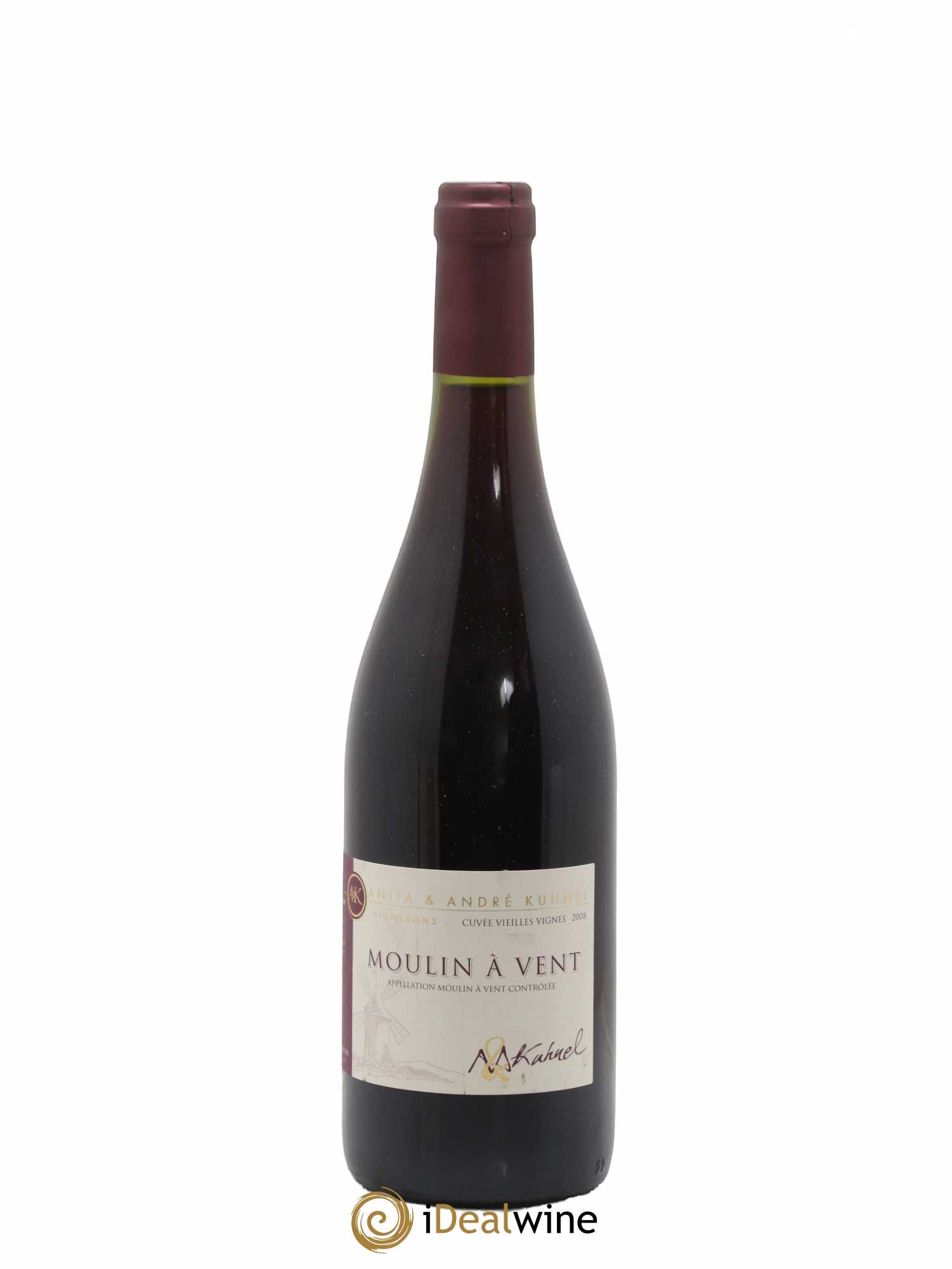 Moulin-à-Vent Vieilles Vignes Anita et Andre Kuhnel (sans prix de réserve) 2008 - Posten von 1 Flasche - 0