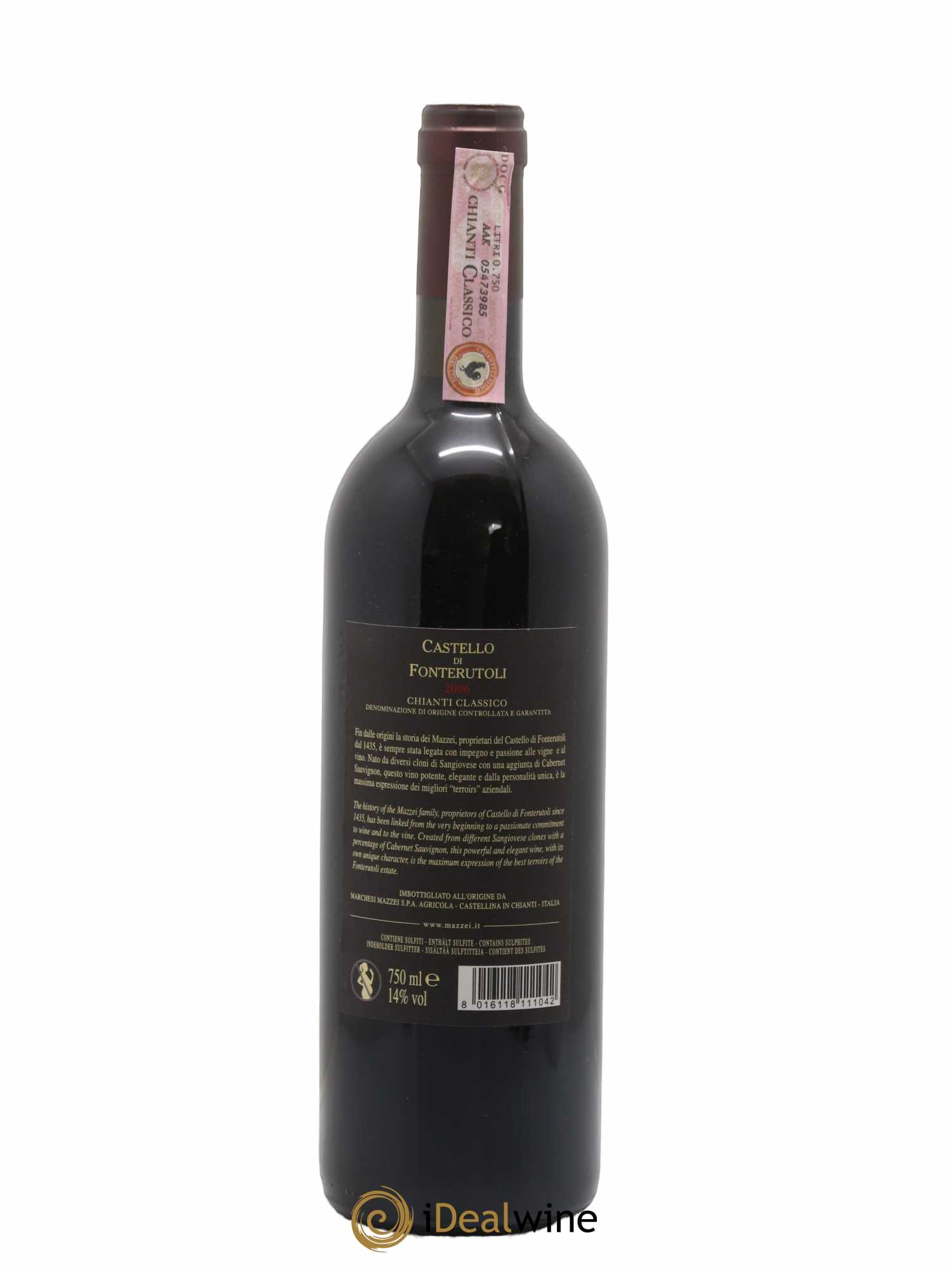 Chianti Classico DOCG Castello di Fonterutoli Mazzei 2006 - Posten von 1 Flasche - 1