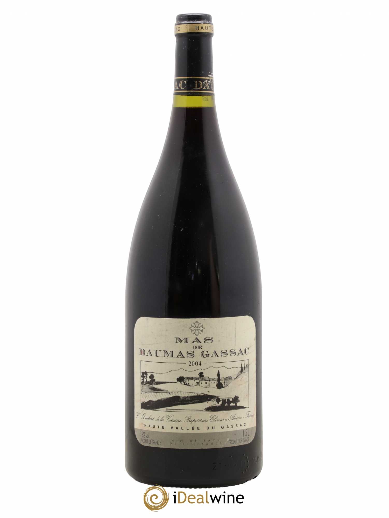 Saint-Guilhem-le-Désert - Cité d'Aniane Mas Daumas Gassac Famille Guibert de La Vaissière 2004 - Lot de 1 magnum - 0