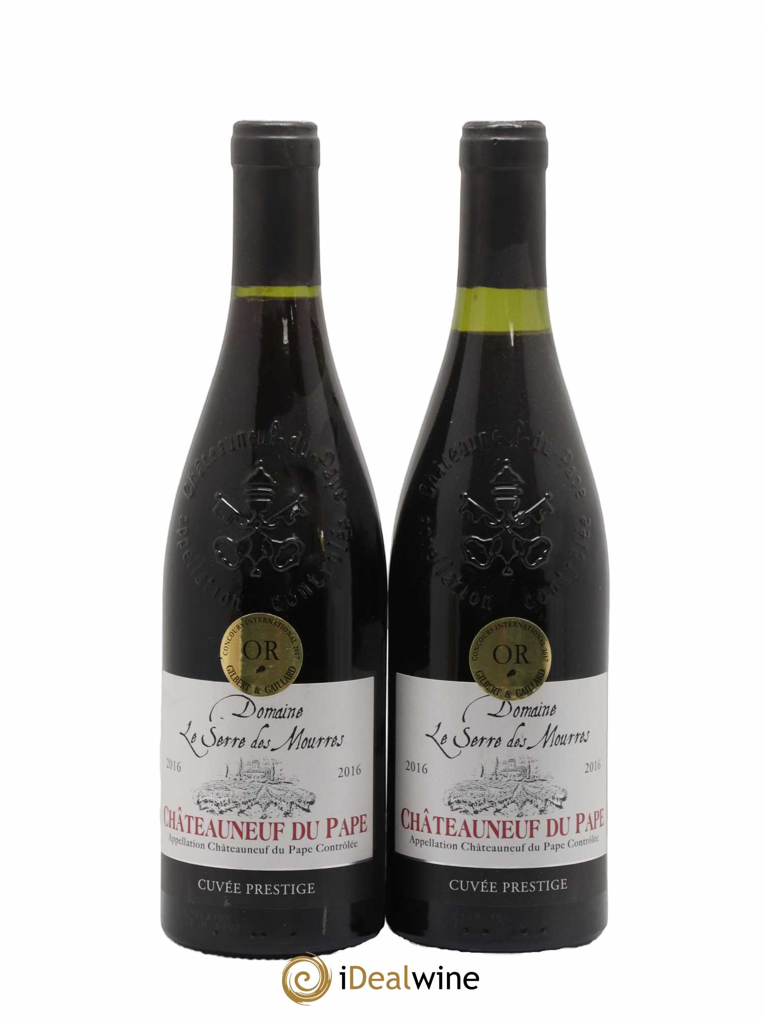 Châteauneuf-du-Pape Cuvee Prestige Domaine Le Serre Des Mourres 2016 - Posten von 2 Flaschen - 0