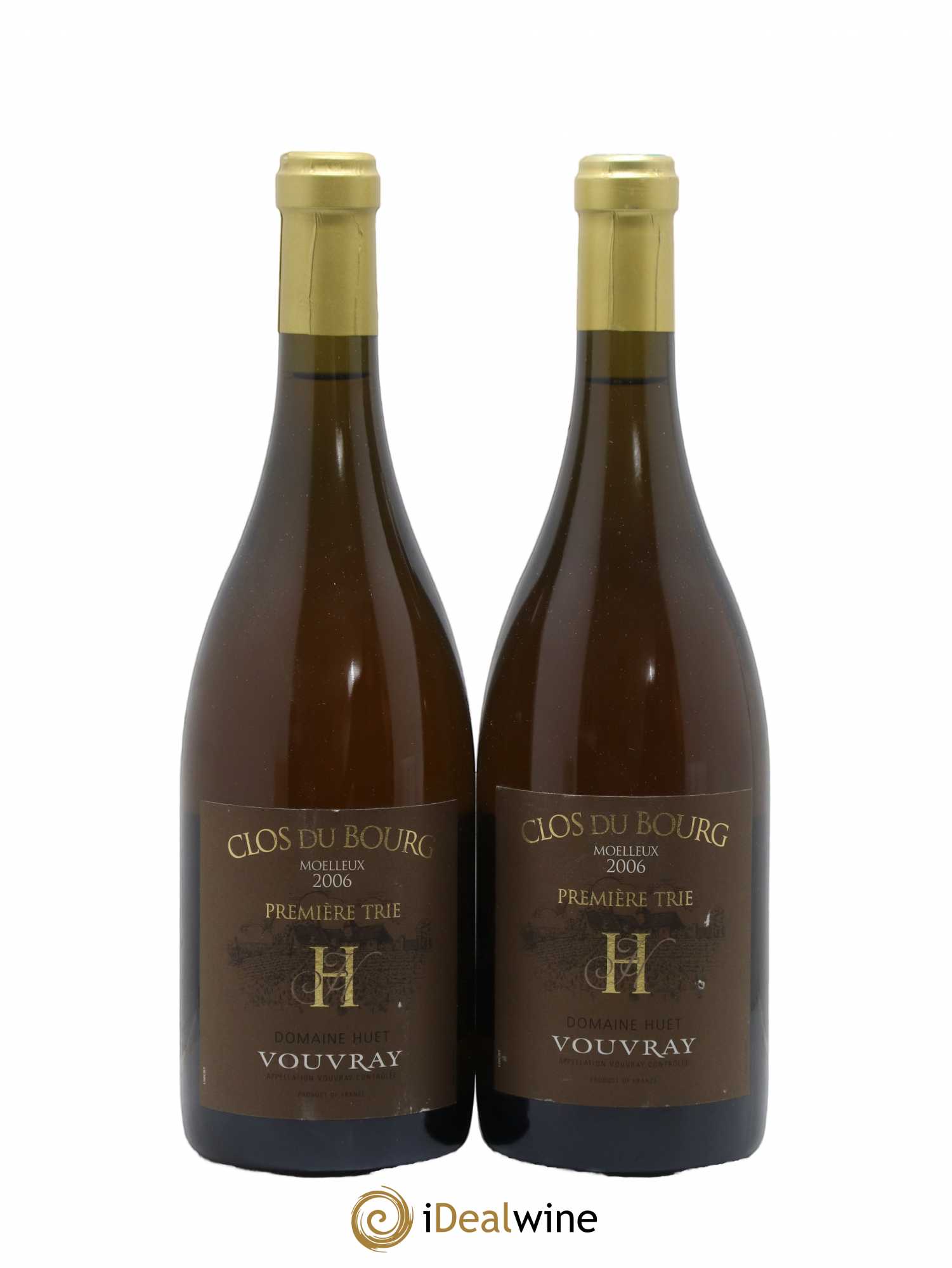 Vouvray Clos du Bourg Moelleux 1ère trie Domaine Huet 2006 - Lotto di 2 bottiglie - 0