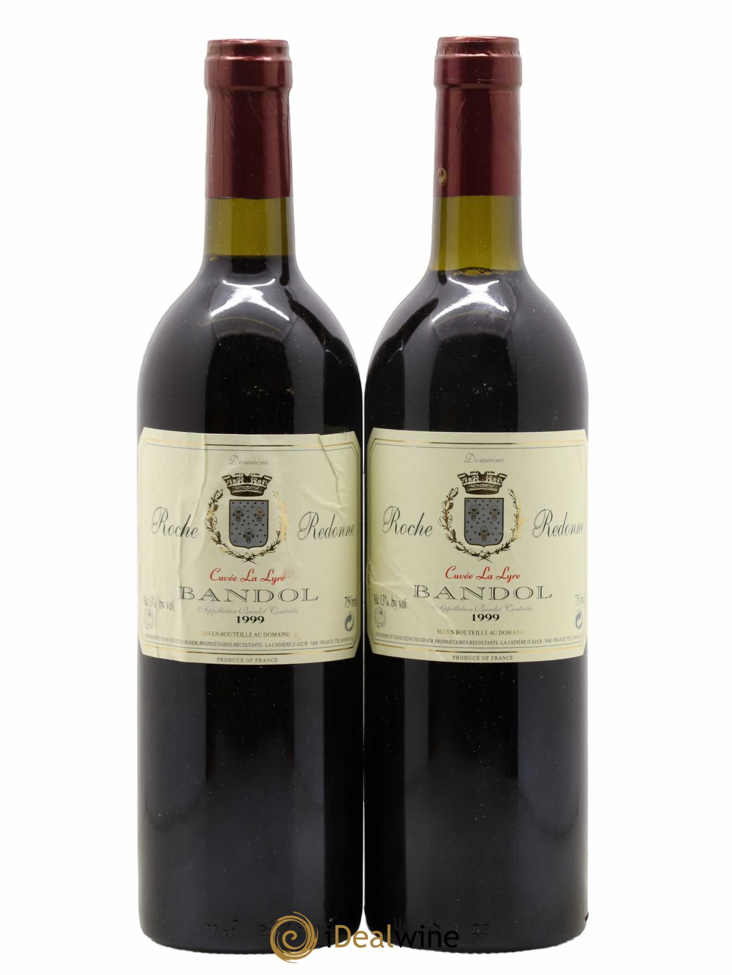 Bandol Roche Redonne Cuvee La Lyre 1999 - Lot de 2 bouteilles - 0