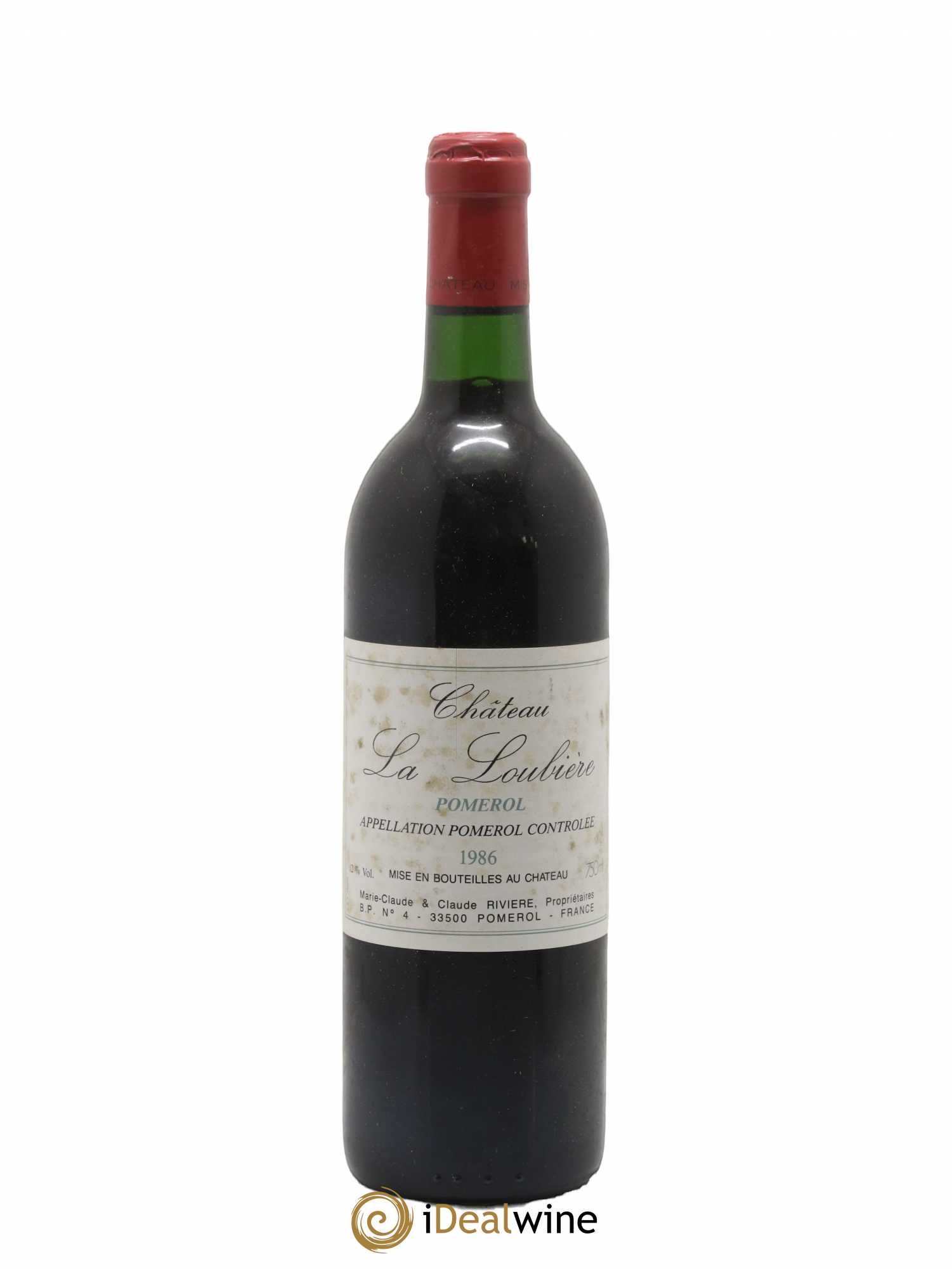 Château la Loubière (sans prix de réserve) 1986 - Lot de 1 bouteille - 0