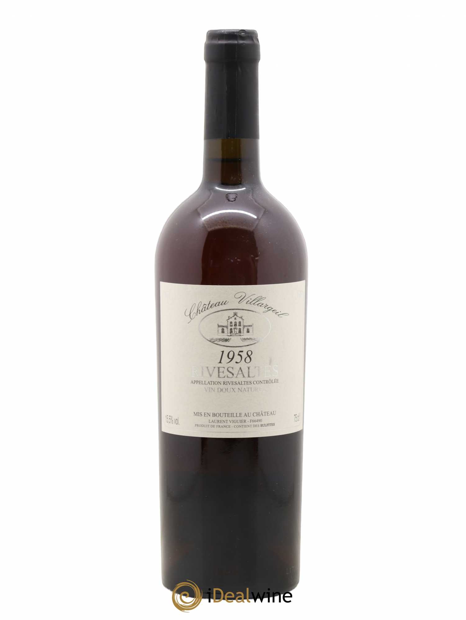 Rivesaltes Château Villargeil 1958 - Posten von 1 Flasche - 0