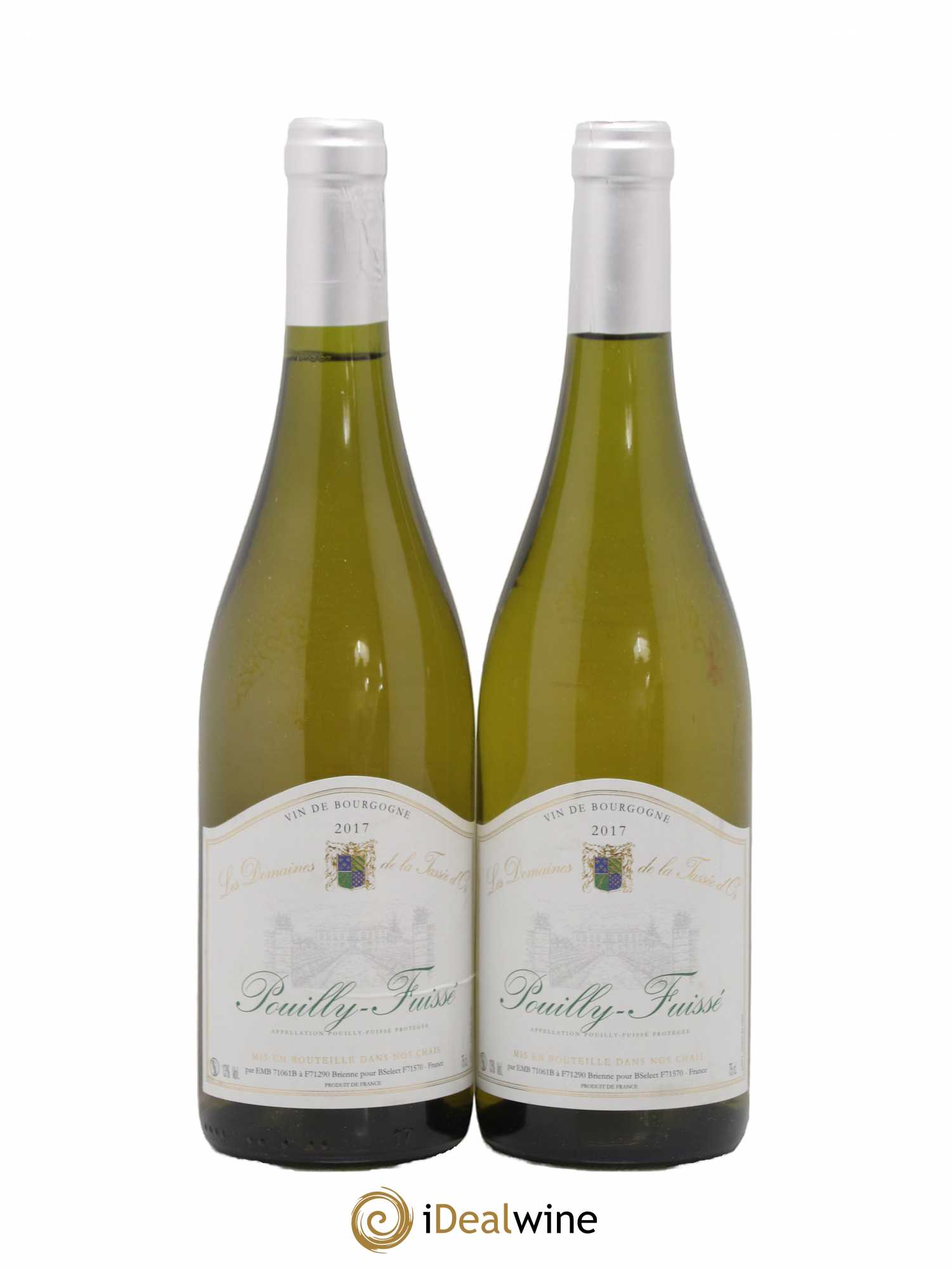 Pouilly-Fuissé Les Domaines De La Tassee D'Or 2017 - Posten von 2 Flaschen - 0