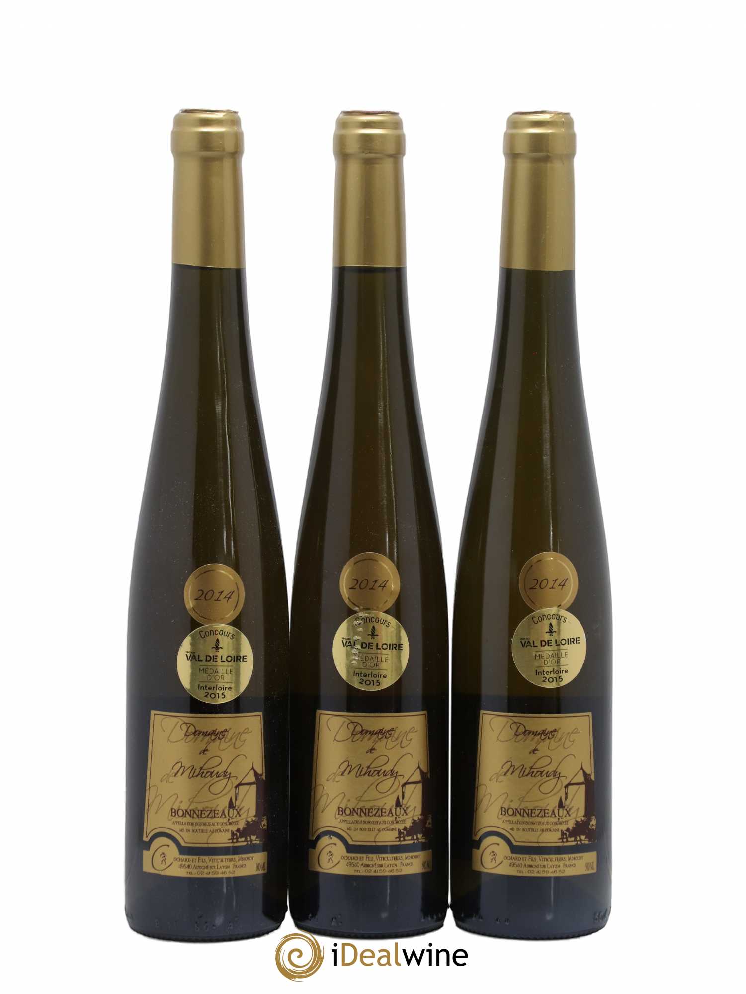 Bonnezeaux Domaine Mihoudy 50cl 2014 - Lotto di 3 bottiglie - 0