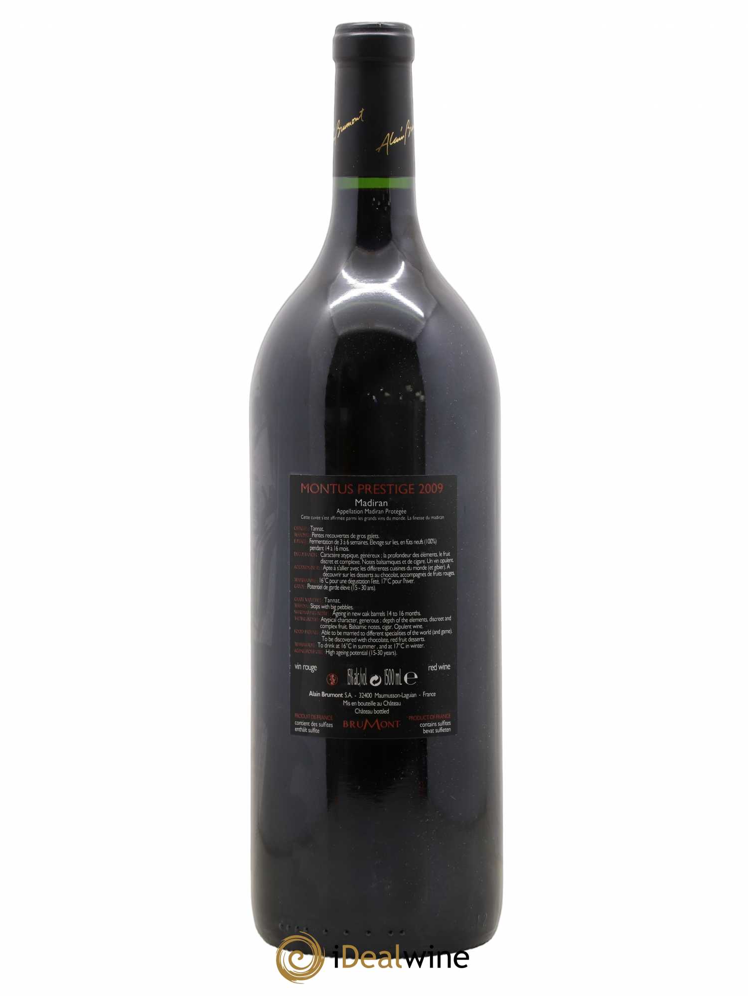 Madiran Château Montus-Prestige Alain Brumont 2009 - Lot de 1 magnum - 1