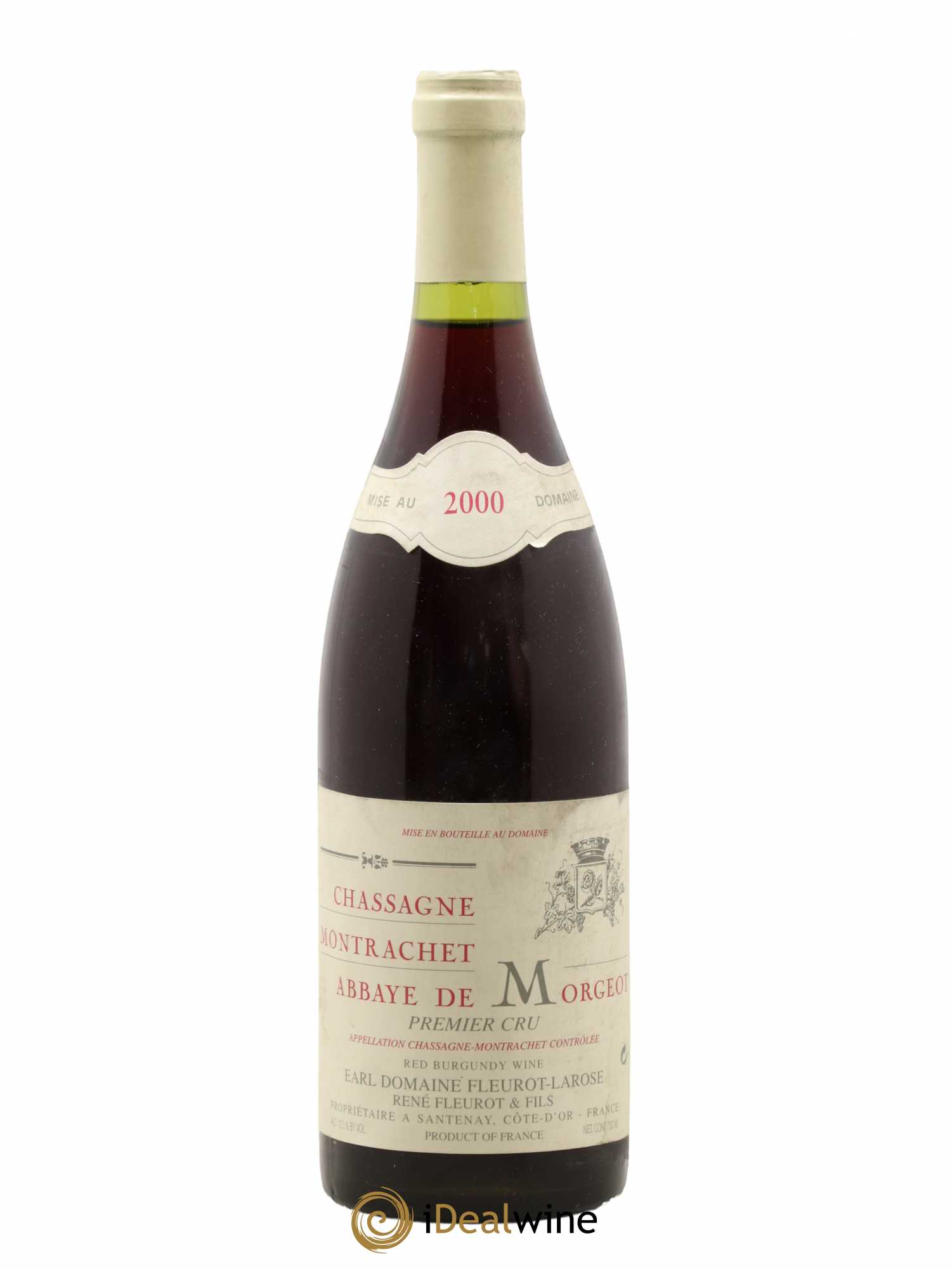 Chassagne-Montrachet 1er Cru Abbaye De Morgeot Fleurot Larose 2000 - Lot de 1 bouteille - 0