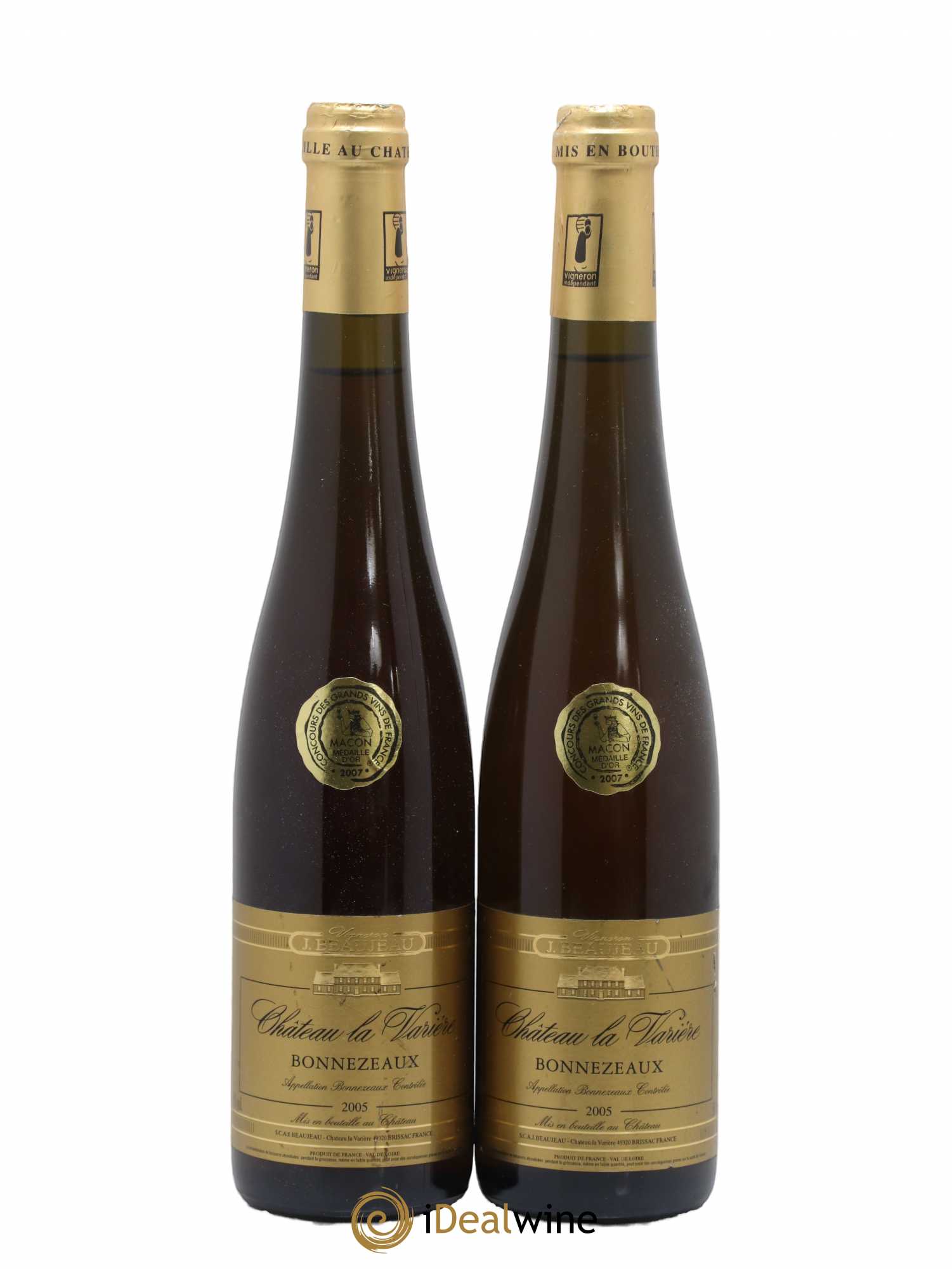 Bonnezeaux Château La Variere 50cl 2005 - Lotto di 2 bottiglie - 0