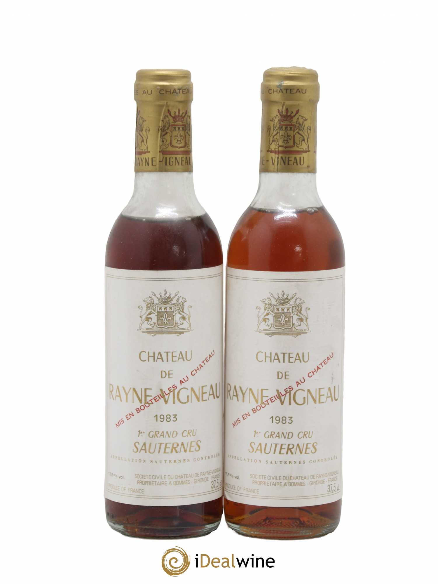 Château de Rayne Vigneau 1er Grand Cru Classé 1983 - Posten von 2 Demi-Flaschen - 0