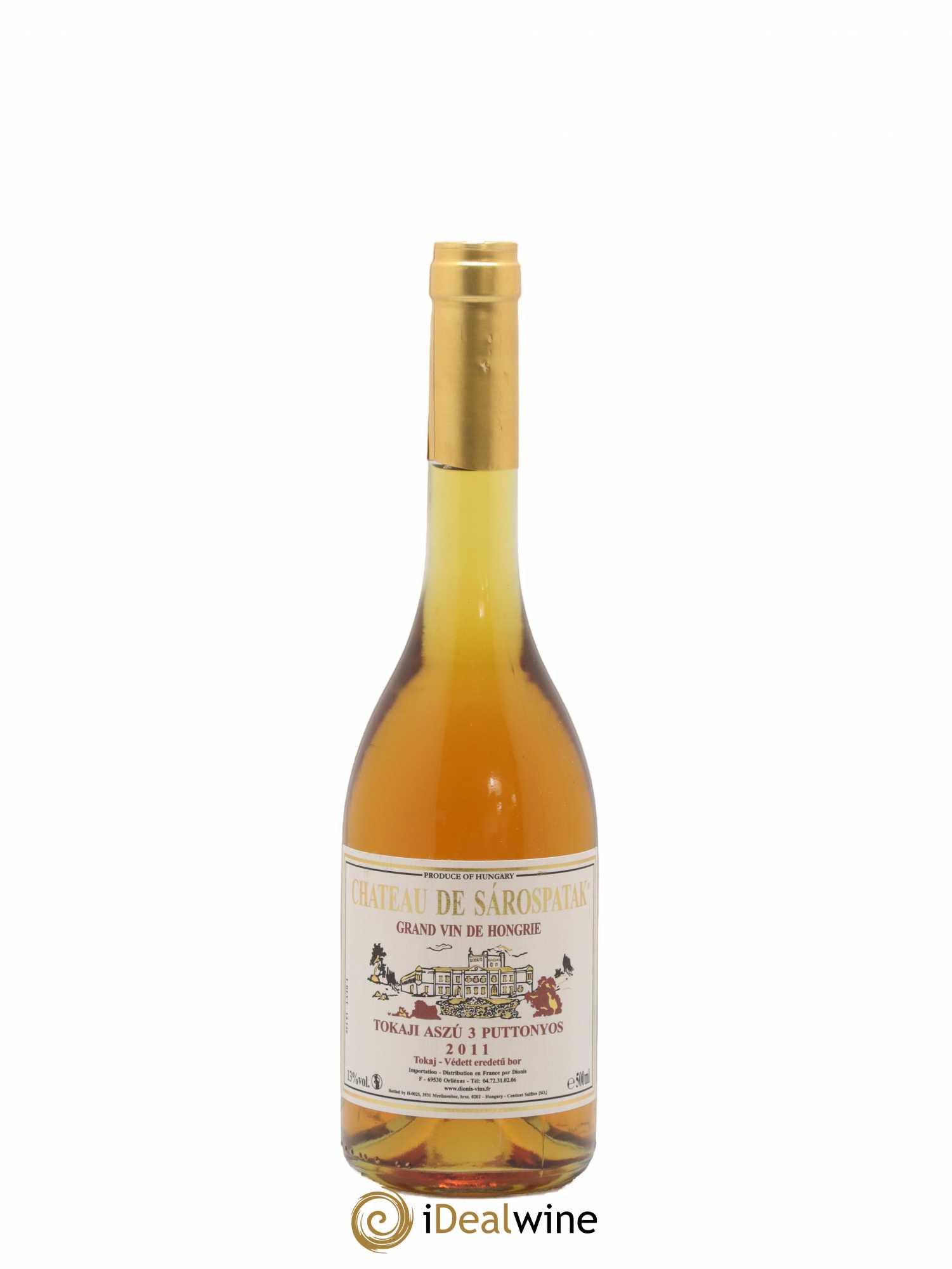 Tokaji Aszu 3 puttonyos Château de Sarospatak 50cl 2011 - Posten von 1 Flasche - 0