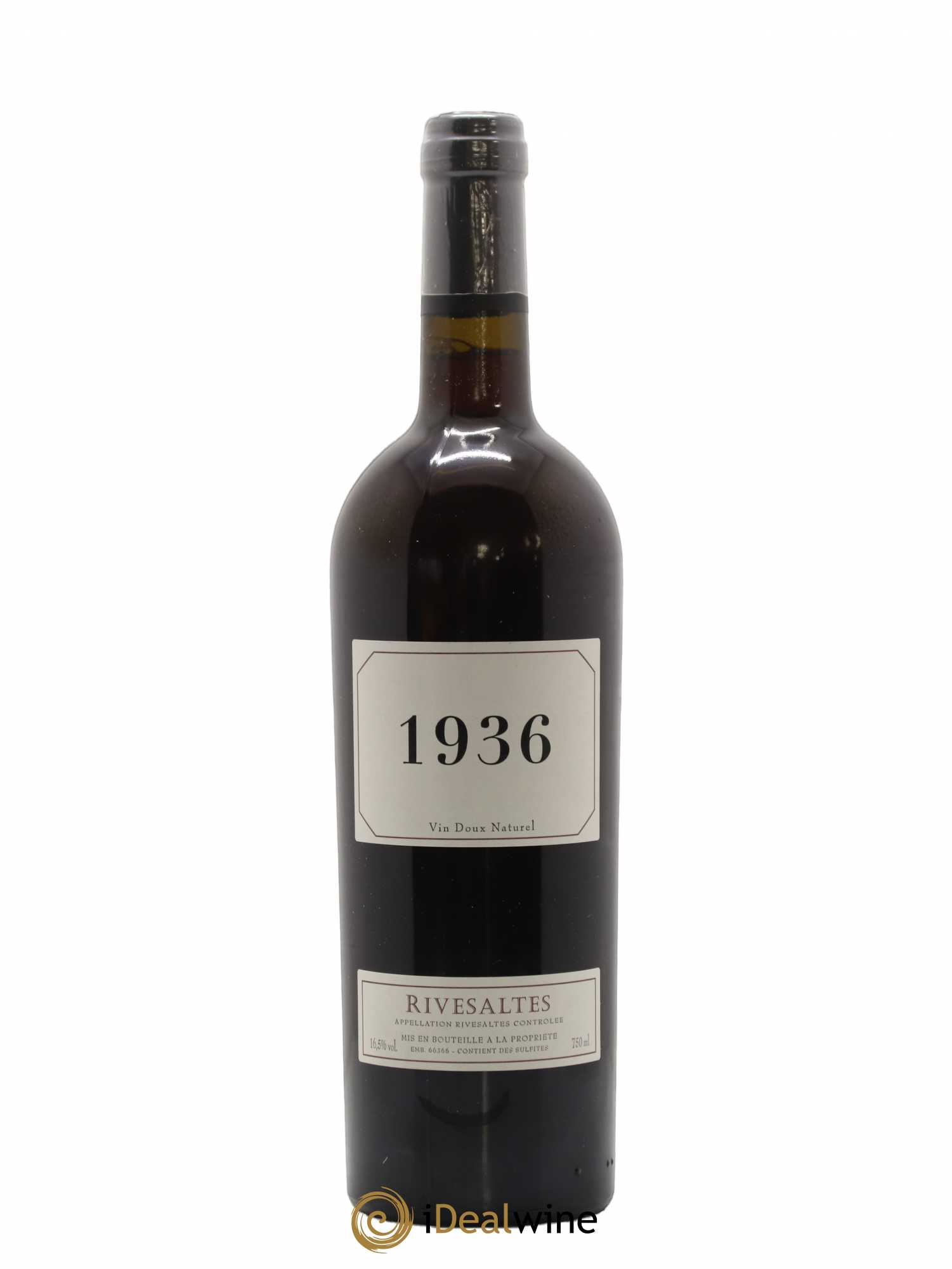 Rivesaltes 1936 - Posten von 1 Flasche - 0