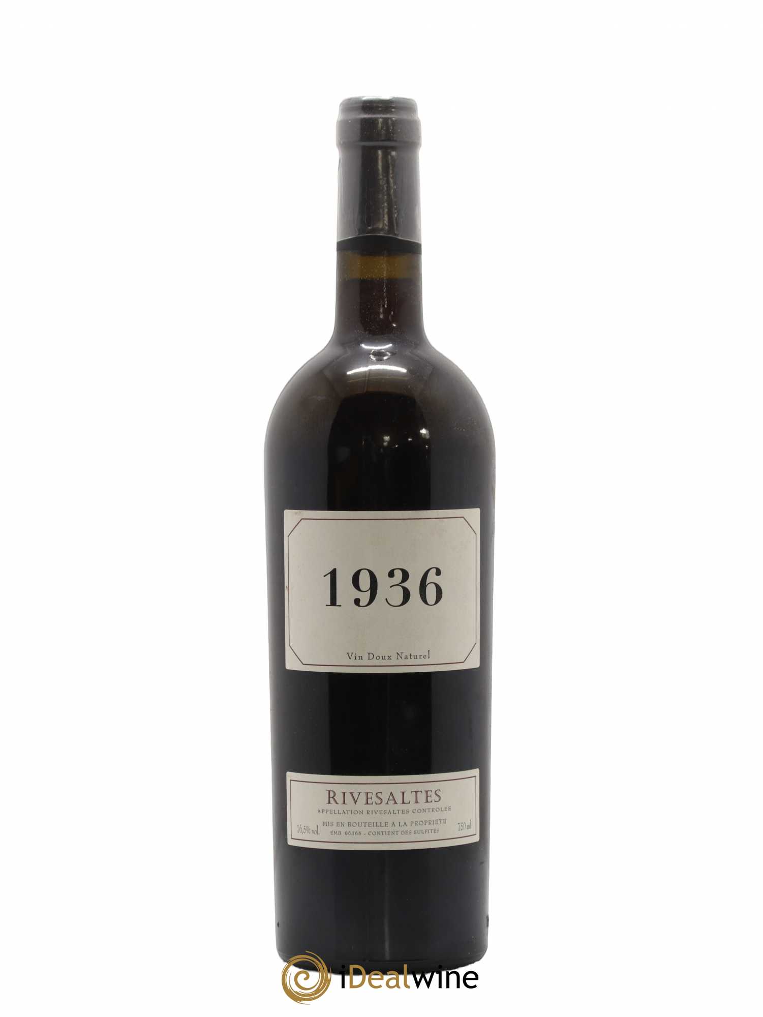 Rivesaltes 1936 - Posten von 1 Flasche - 0