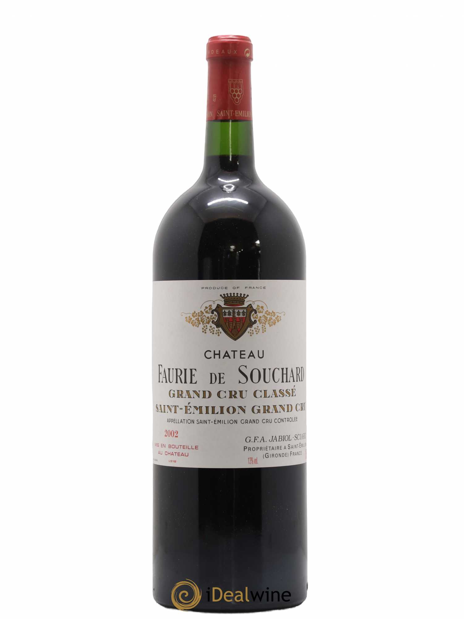 Château Faurie de Souchard Grand Cru Classé 2002 - Lot de 1 magnum - 0