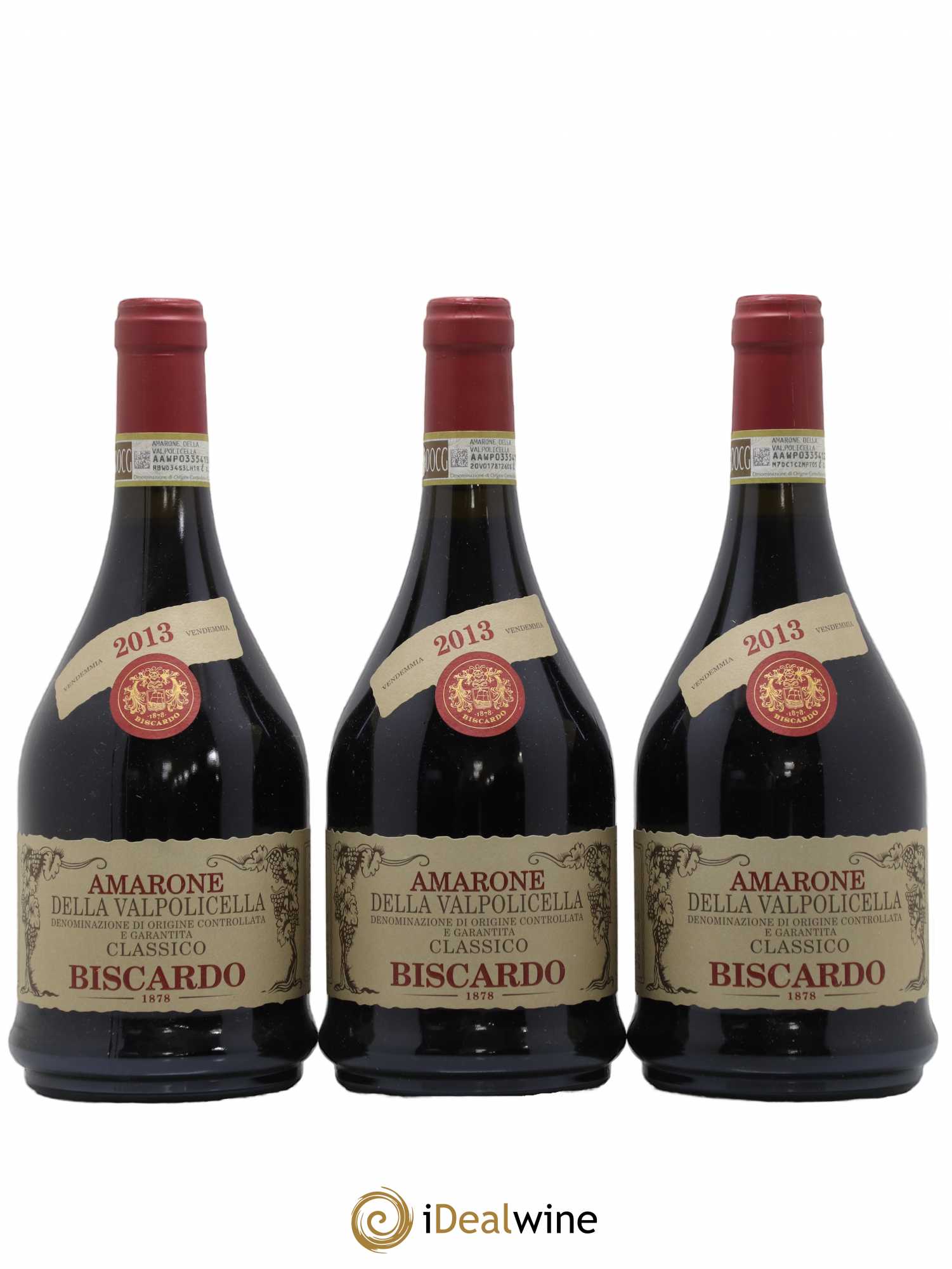 Amarone della Valpolicella DOC Biscardo Mabis 2013 - Lot de 3 bouteilles - 0