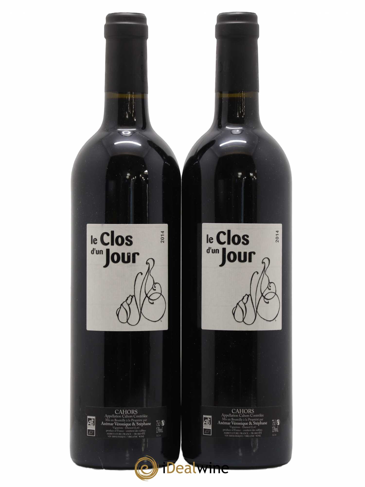 Cahors Le Clos d'un jour (sans prix de réserve) 2014 - Posten von 2 Flaschen - 0