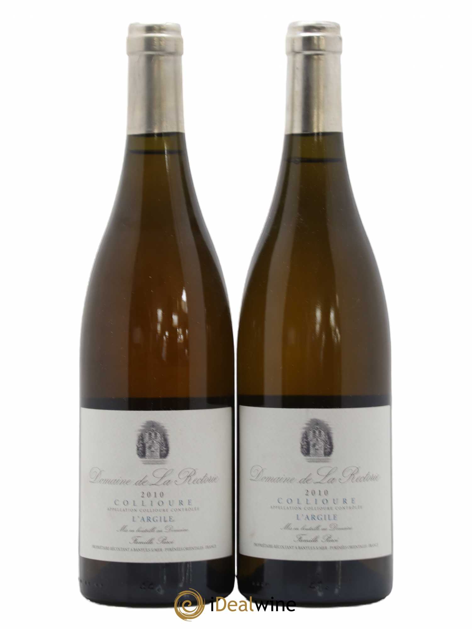 Collioure La Rectorie (Domaine de) L'Argile Thierry et Jean Emmanuel Parcé 2010 - Lot de 2 bouteilles - 0