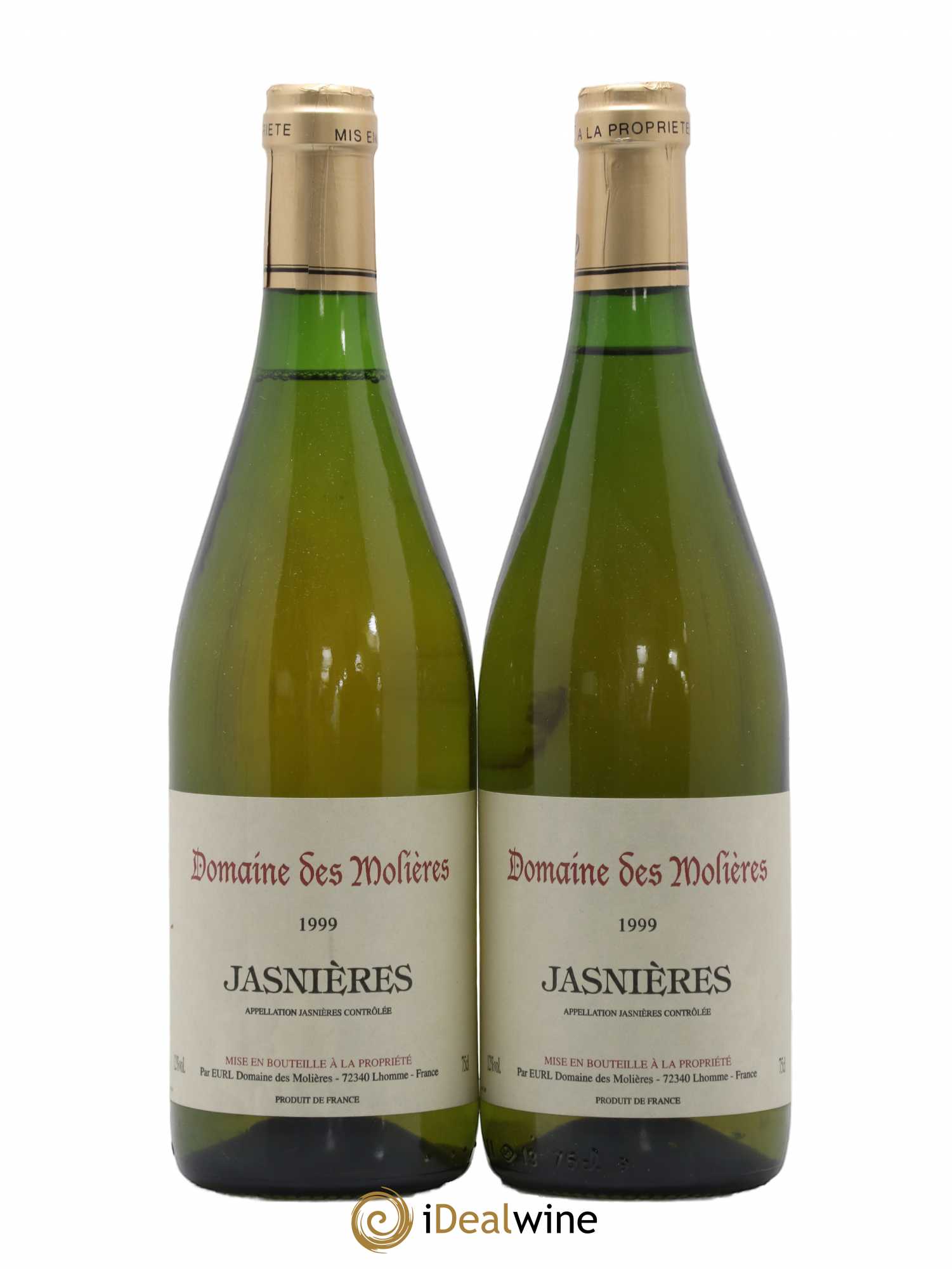 Jasnières Domaine Des Molieres 1999 - Posten von 2 Flaschen - 0