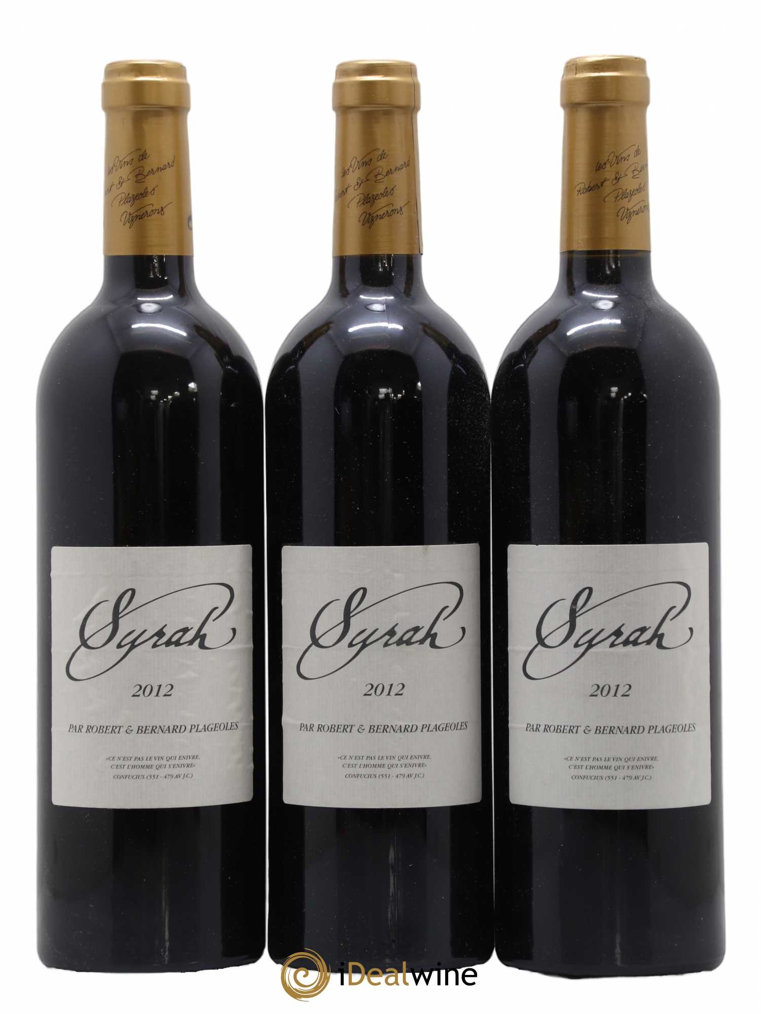 Gaillac Syrah Robert et Bernard Plageoles (sans prix de réserve) 2012 - Posten von 3 Flaschen - 0