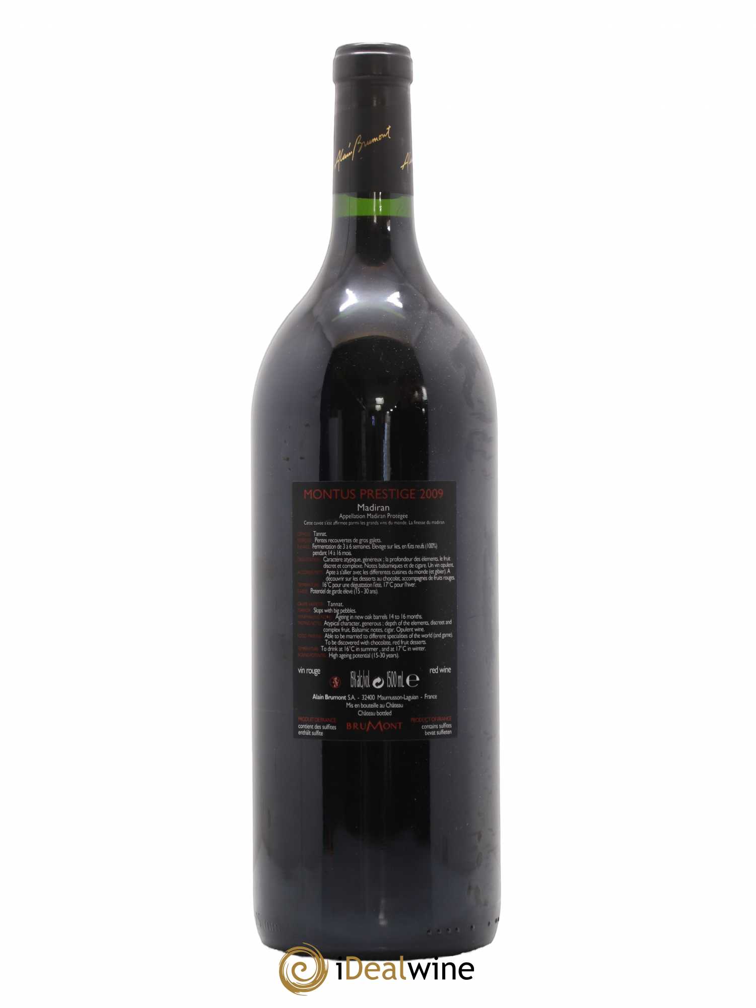 Madiran Château Montus-Prestige Alain Brumont 2009 - Lot de 1 magnum - 1