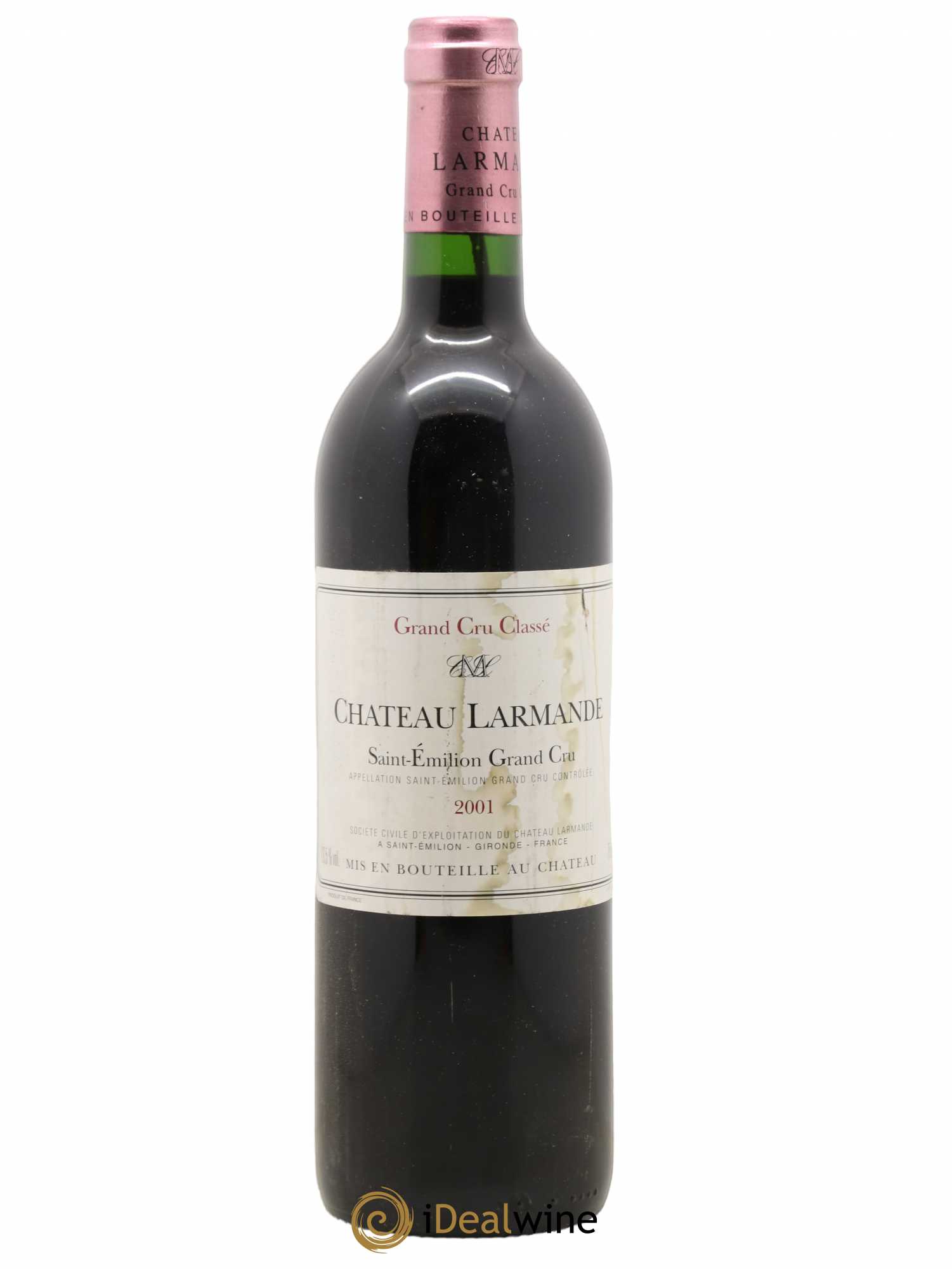 Château Larmande Grand Cru Classé 2001 - Lot de 1 bouteille - 0