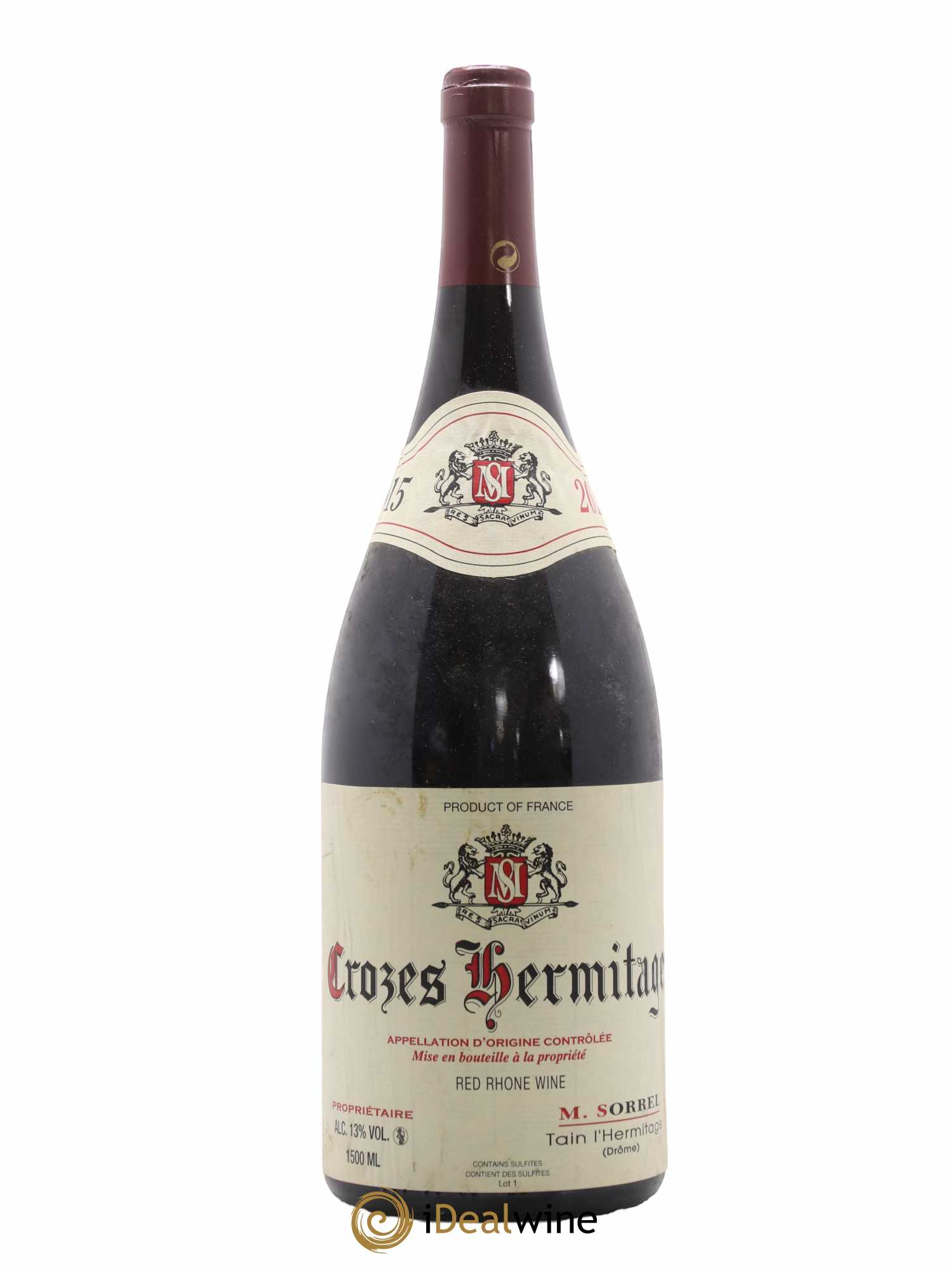 Crozes-Hermitage Marc Sorrel 2015 - Lot de 1 magnum - 0