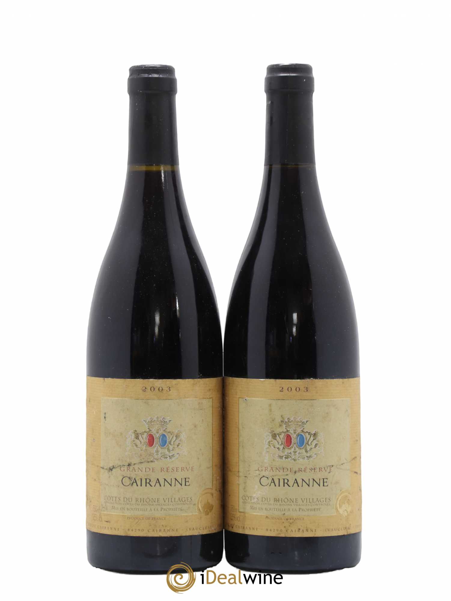 Côtes-du-Rhône Villages Cairanne Caves De Cairanne Grande Reserve (sans prix de réserve) 2003 - Posten von 2 Flaschen - 0