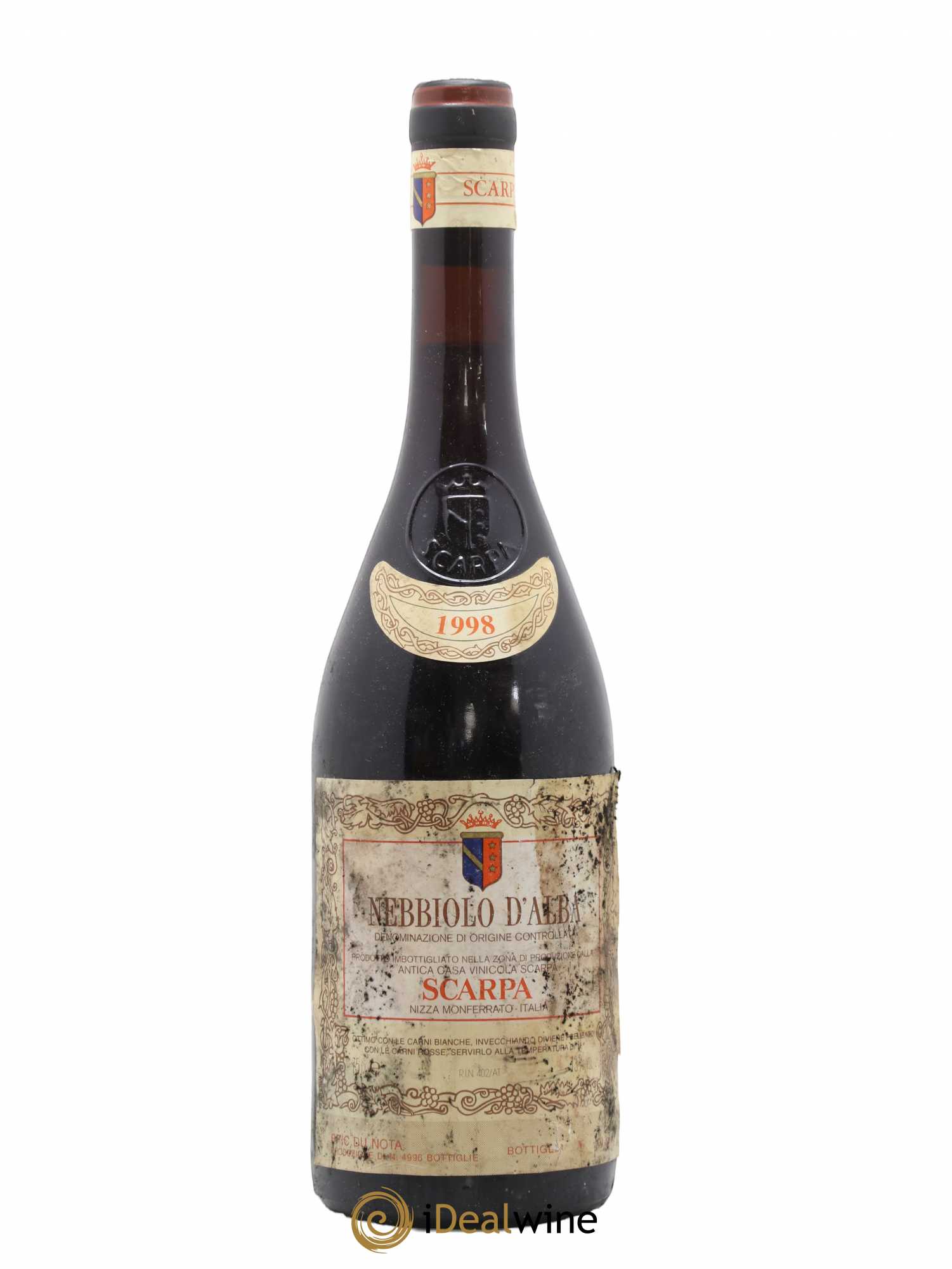 Nebbiolo d'Alba DOC Bric Du Nota Scarpa 1998 - Lot de 1 bouteille - 0