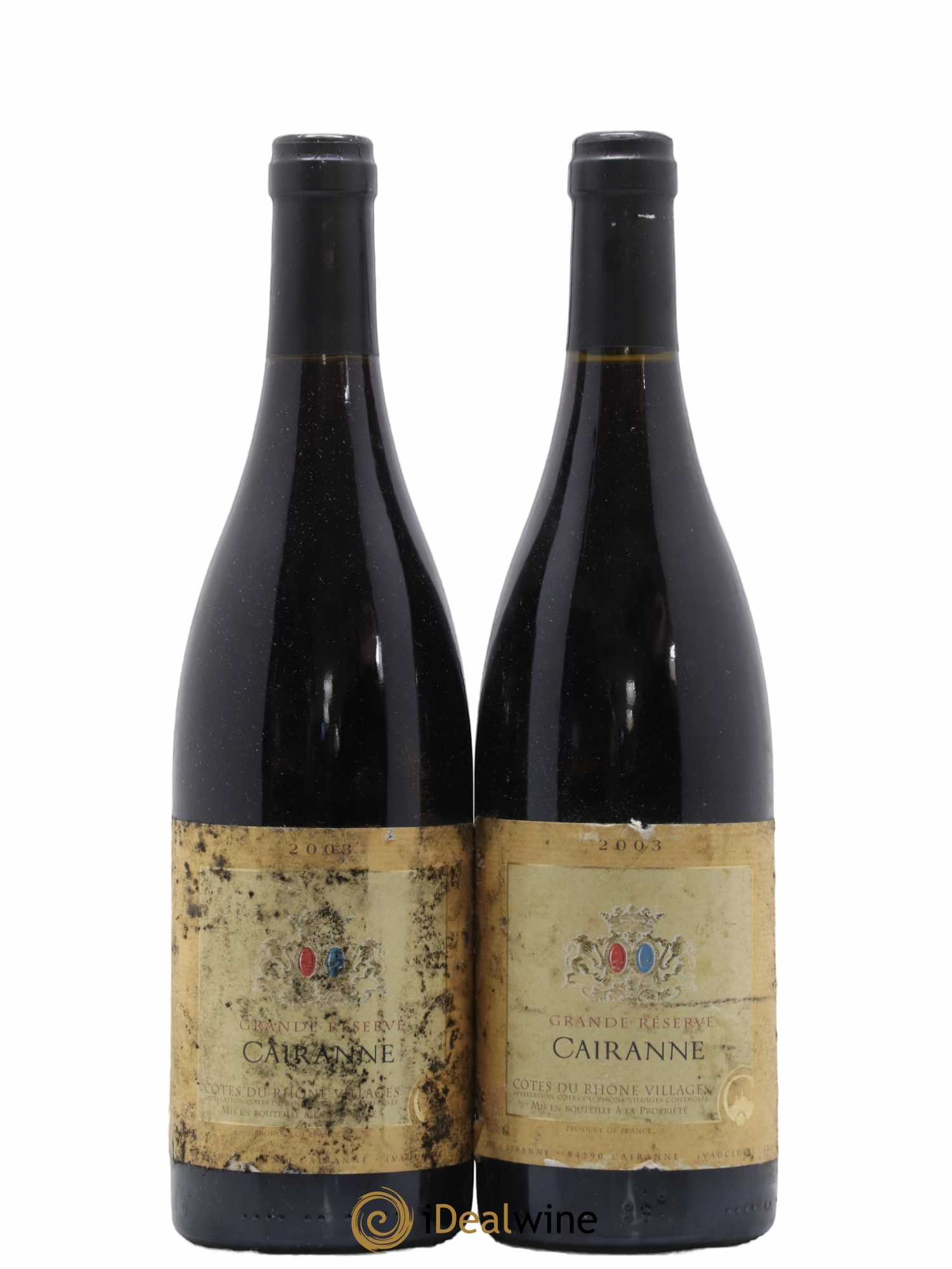 Côtes-du-Rhône Villages Cairanne Caves De Cairanne Grande Reserve (sans prix de réserve) 2003 - Posten von 2 Flaschen - 0