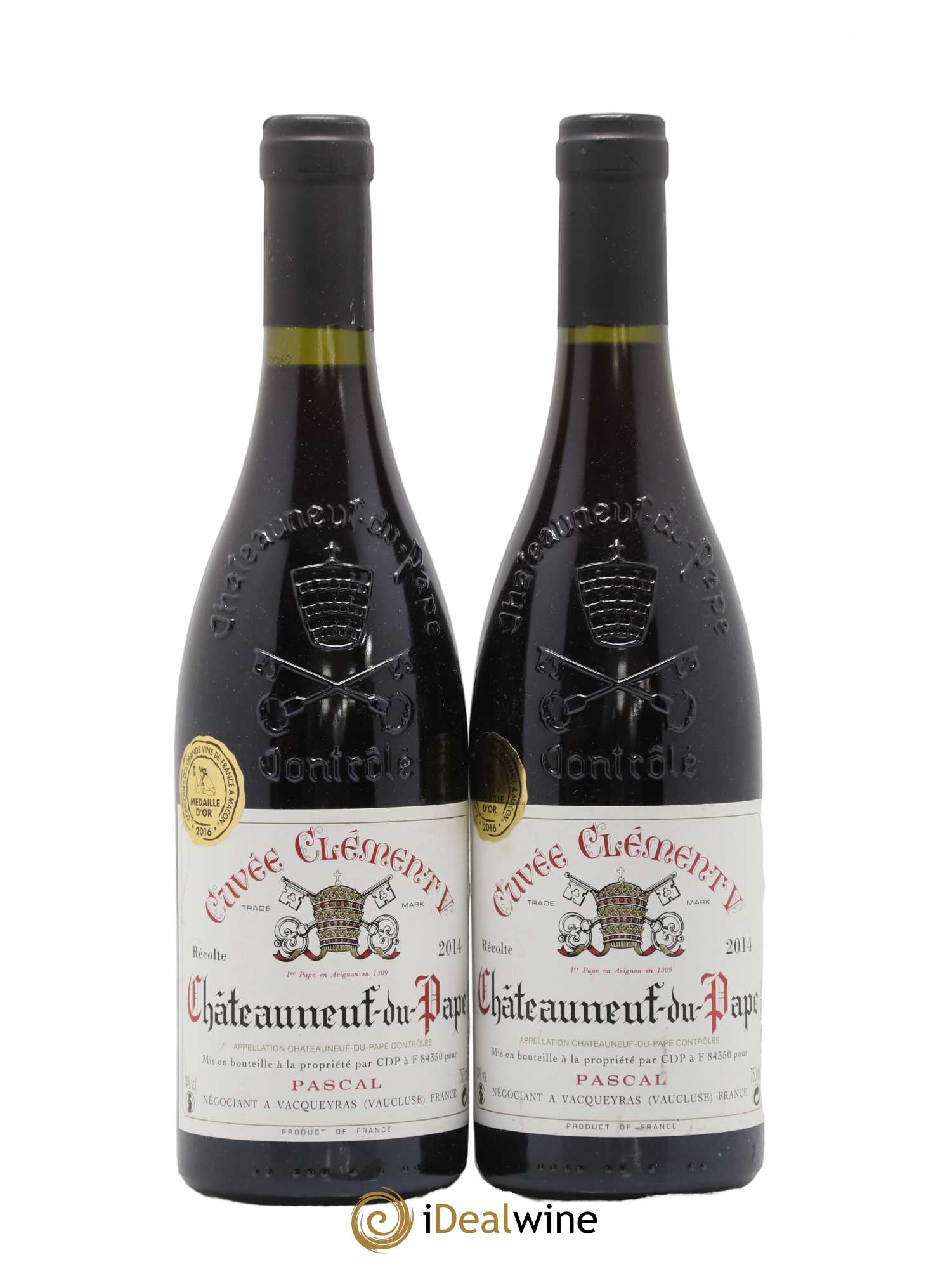 Châteauneuf-du-Pape Cuvee Clement V Pascal 2014 - Lot de 2 bouteilles - 0