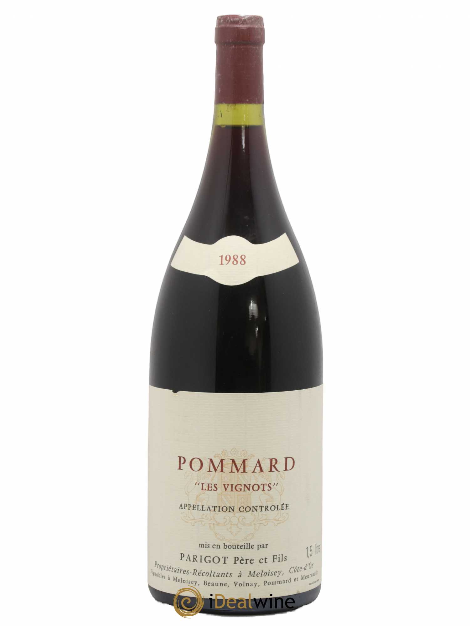 Pommard Les Vignots Domaine Parigot Pere et Fils 1988 - Posten von 1 Magnum - 0