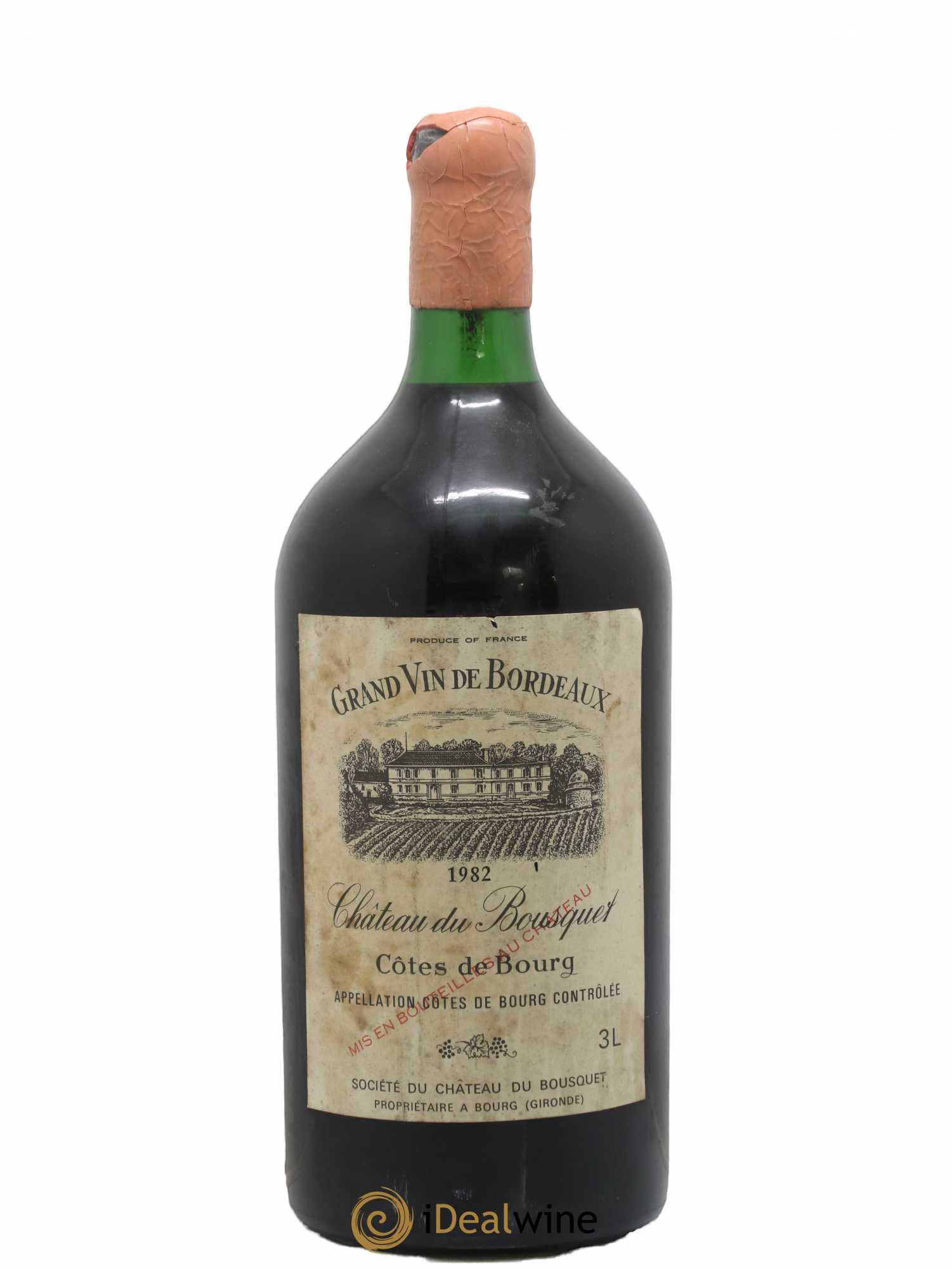Côtes de Bourg Château Du Bousquet 1982 - Posten von 1 Doppel-Magnum - 0