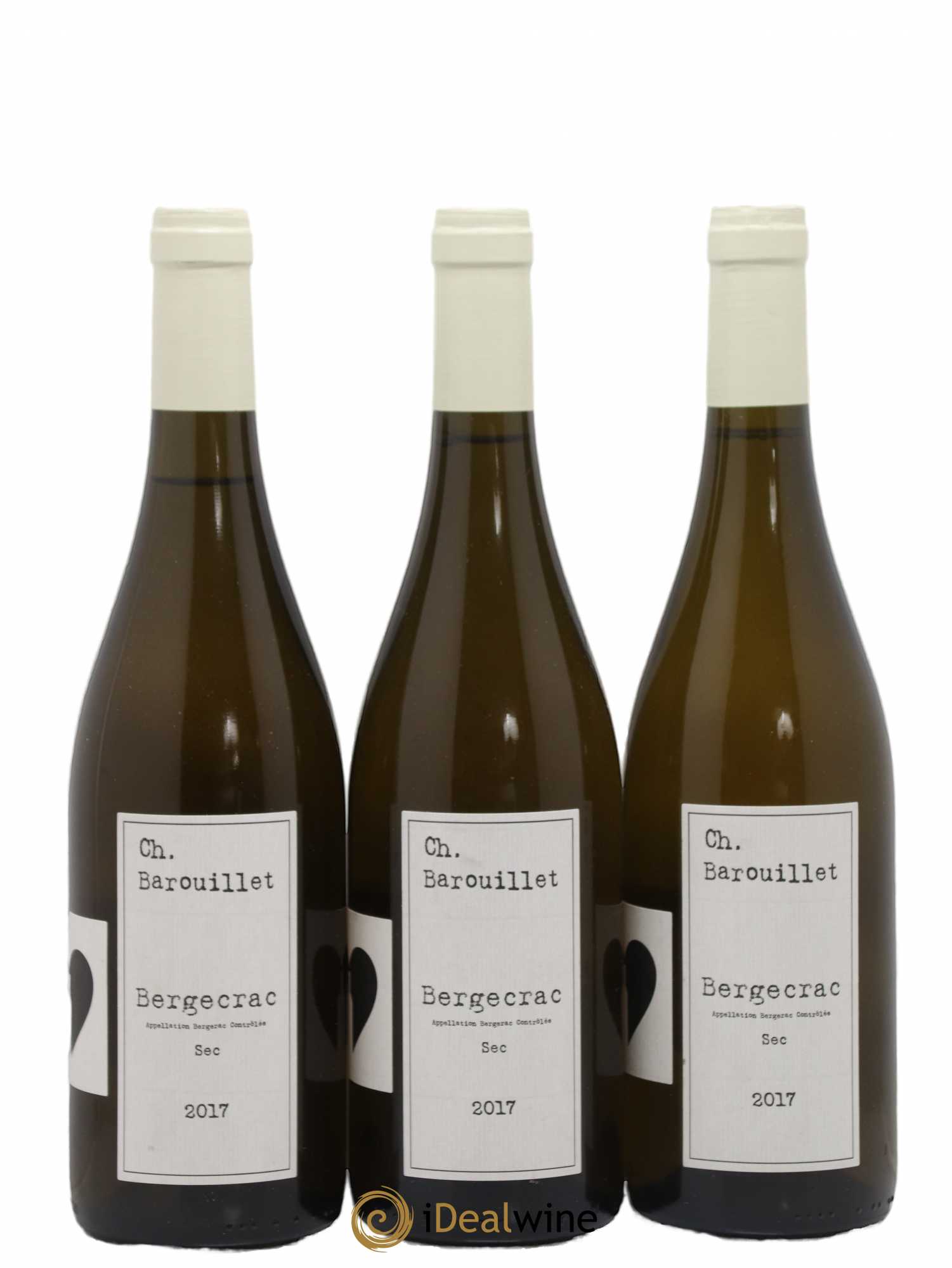 Bergerac Domaine Barouillet (sans prix de réserve) 2017 - Posten von 3 Flaschen - 0