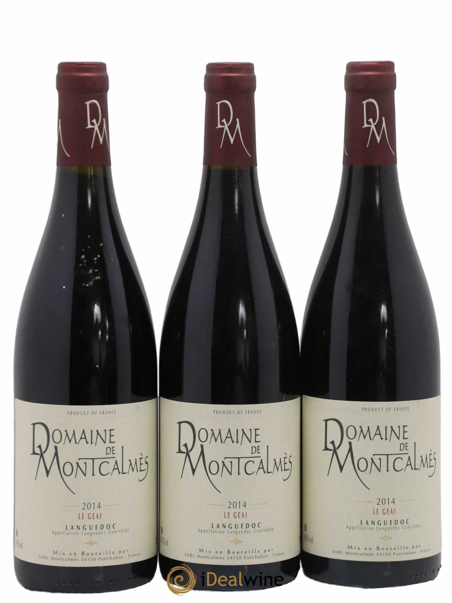 Coteaux du Languedoc - Le Geai Domaine de Montcalmès Frédéric Pourtalié 2014 - Lot de 3 bouteilles - 0