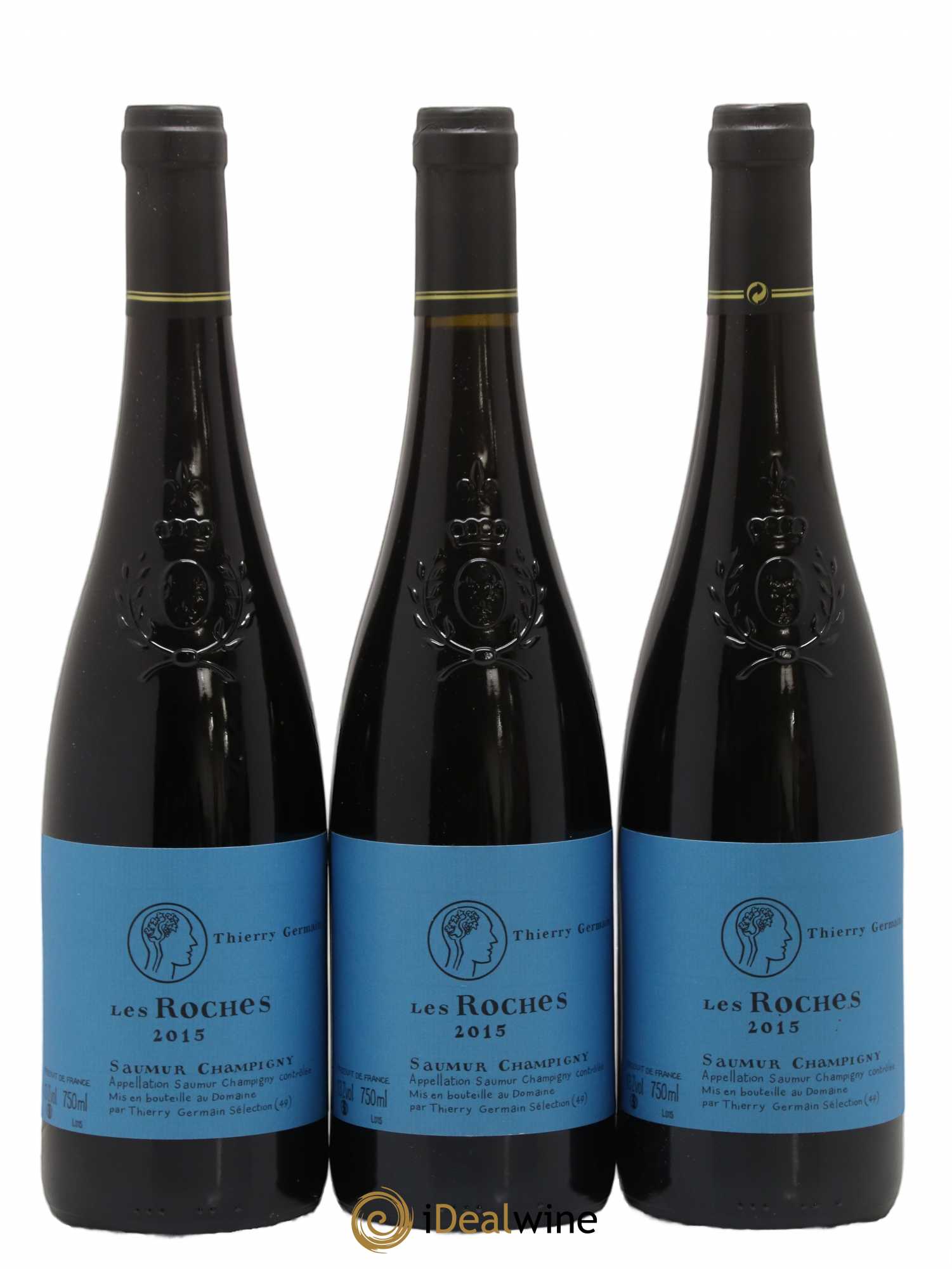 Saumur-Champigny Les Roches Domaine des Roches Neuves - Thierry Germain (sans prix de réserve) 2015 - Lot de 3 bouteilles - 0