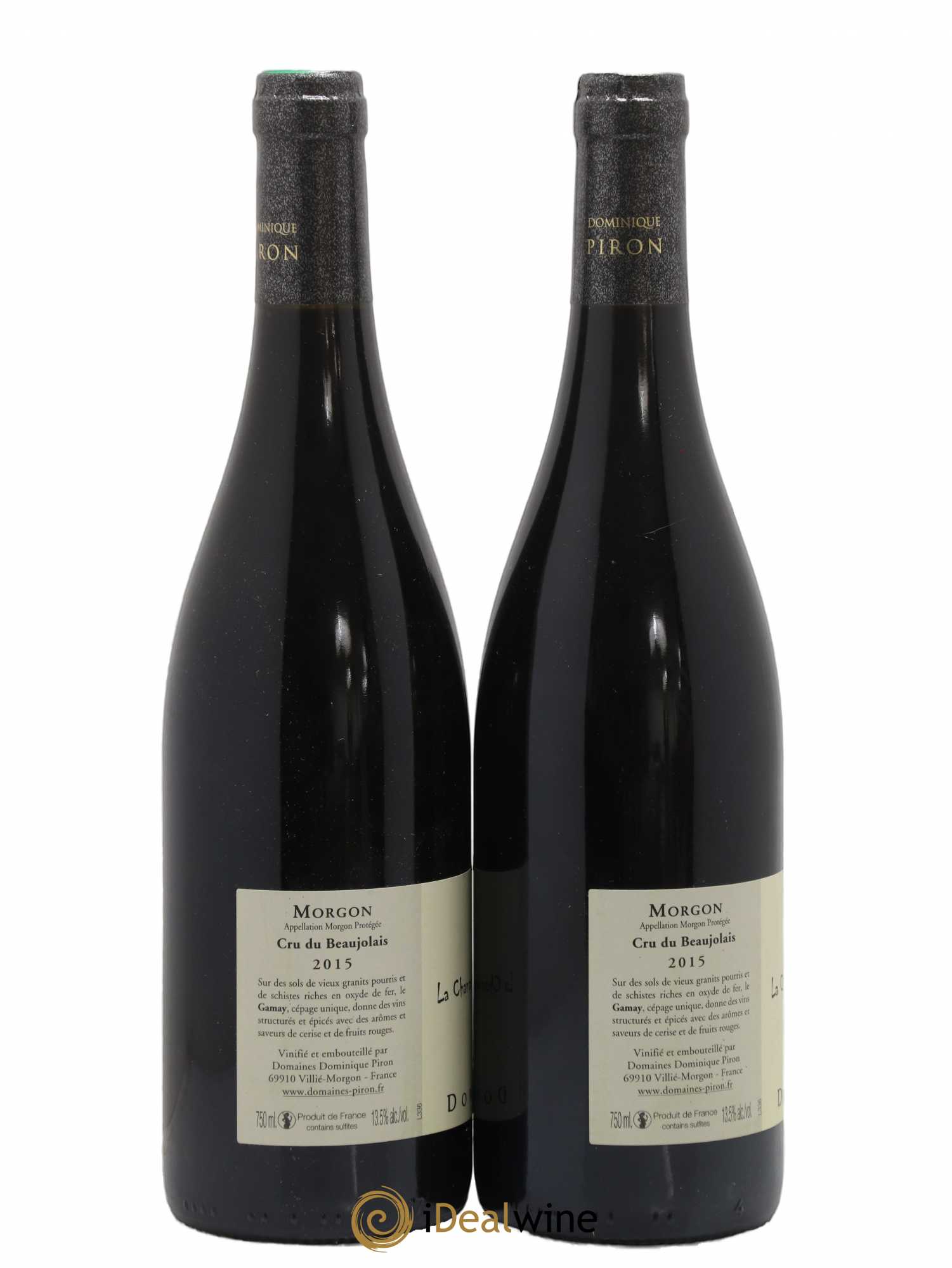 Morgon La Chanaise Dominique Piron (Domaine) 2015 - Lot de 2 bouteilles - 1